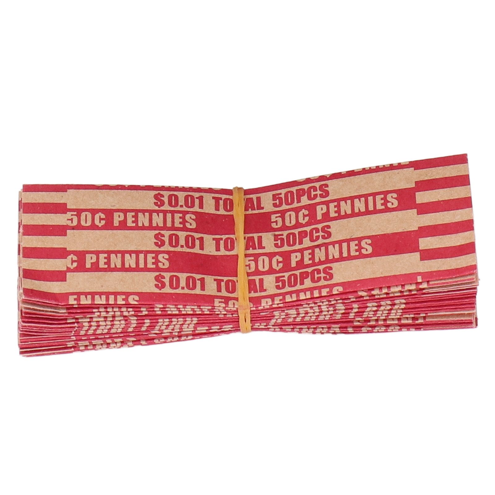 300pcs Coin Wrapper Anti Breakage Preformed Coin Paper Tube for Manual Filling view 11