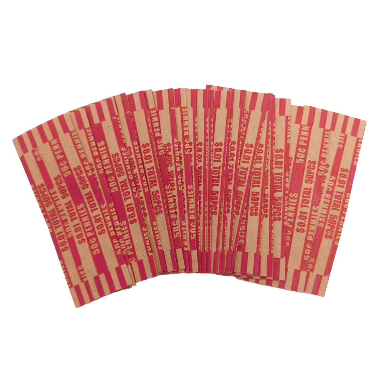 300pcs Coin Wrapper Anti Breakage Preformed Coin Paper Tube for Manual Filling view 12