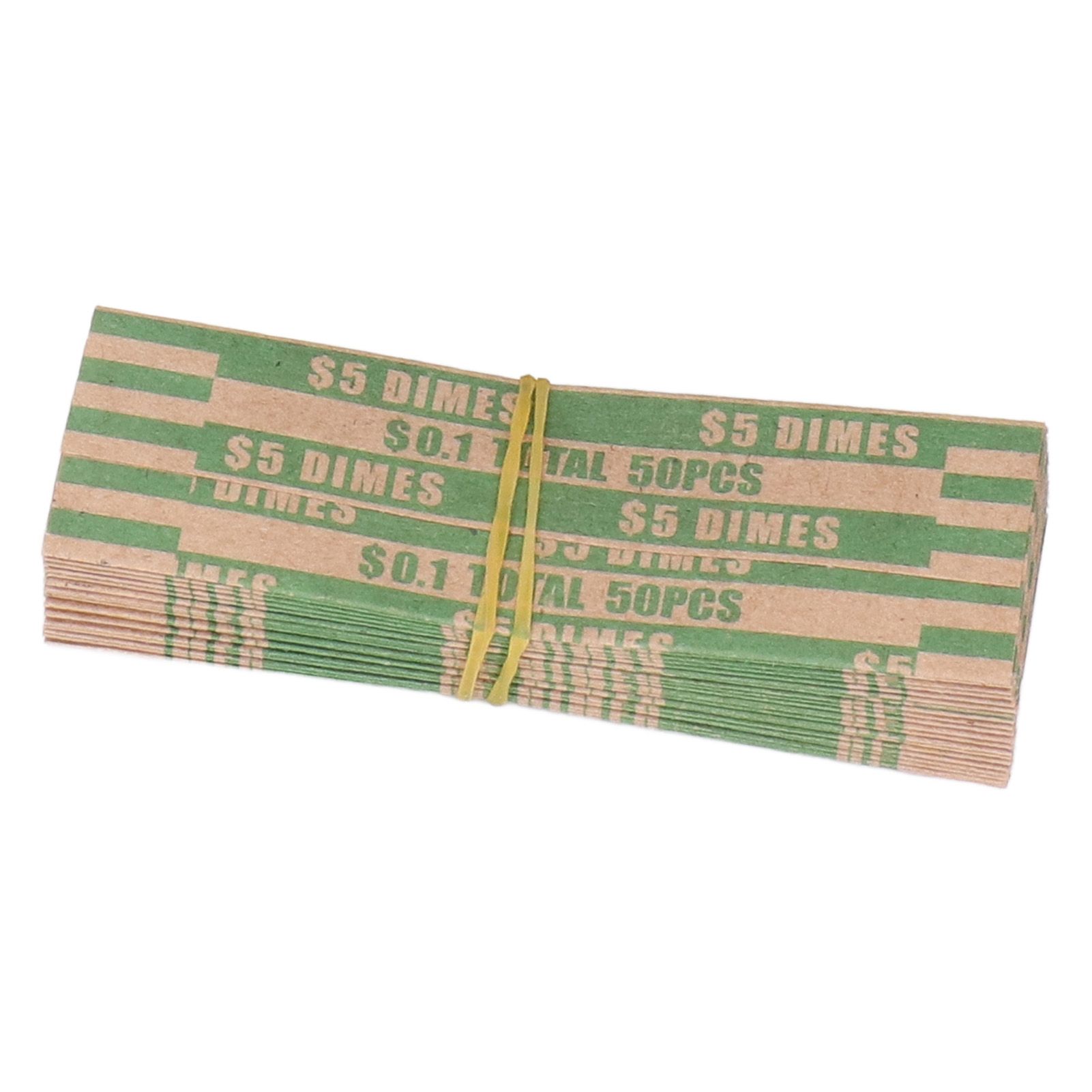 300pcs Coin Wrapper Anti Breakage Preformed Coin Paper Tube for Manual Filling — image 1