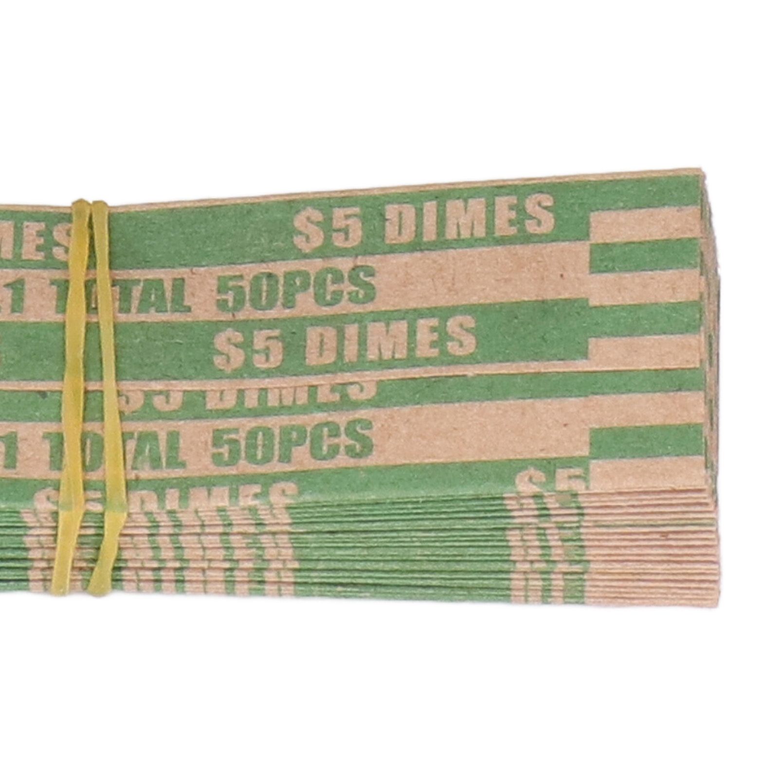 300pcs Coin Wrapper Anti Breakage Preformed Coin Paper Tube for Manual Filling view 2