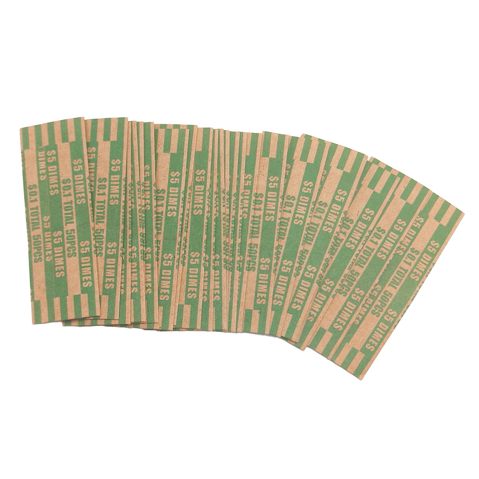300pcs Coin Wrapper Anti Breakage Preformed Coin Paper Tube for Manual Filling view 12