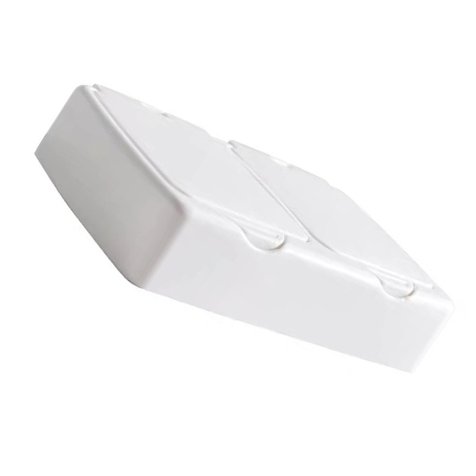 2 Slot Cotton Swab Box Plastic Mulitfunctional Cosmetic Cotton Pads Holder view 3
