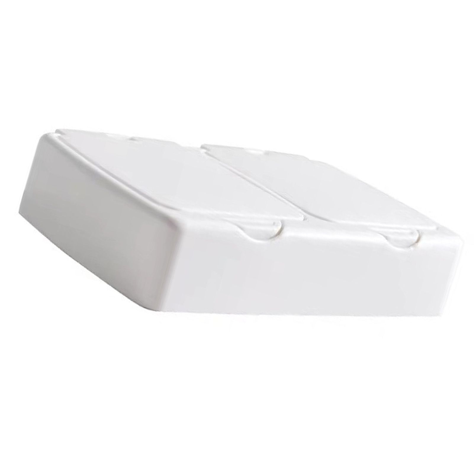 2 Slot Cotton Swab Box Plastic Mulitfunctional Cosmetic Cotton Pads Holder view 4