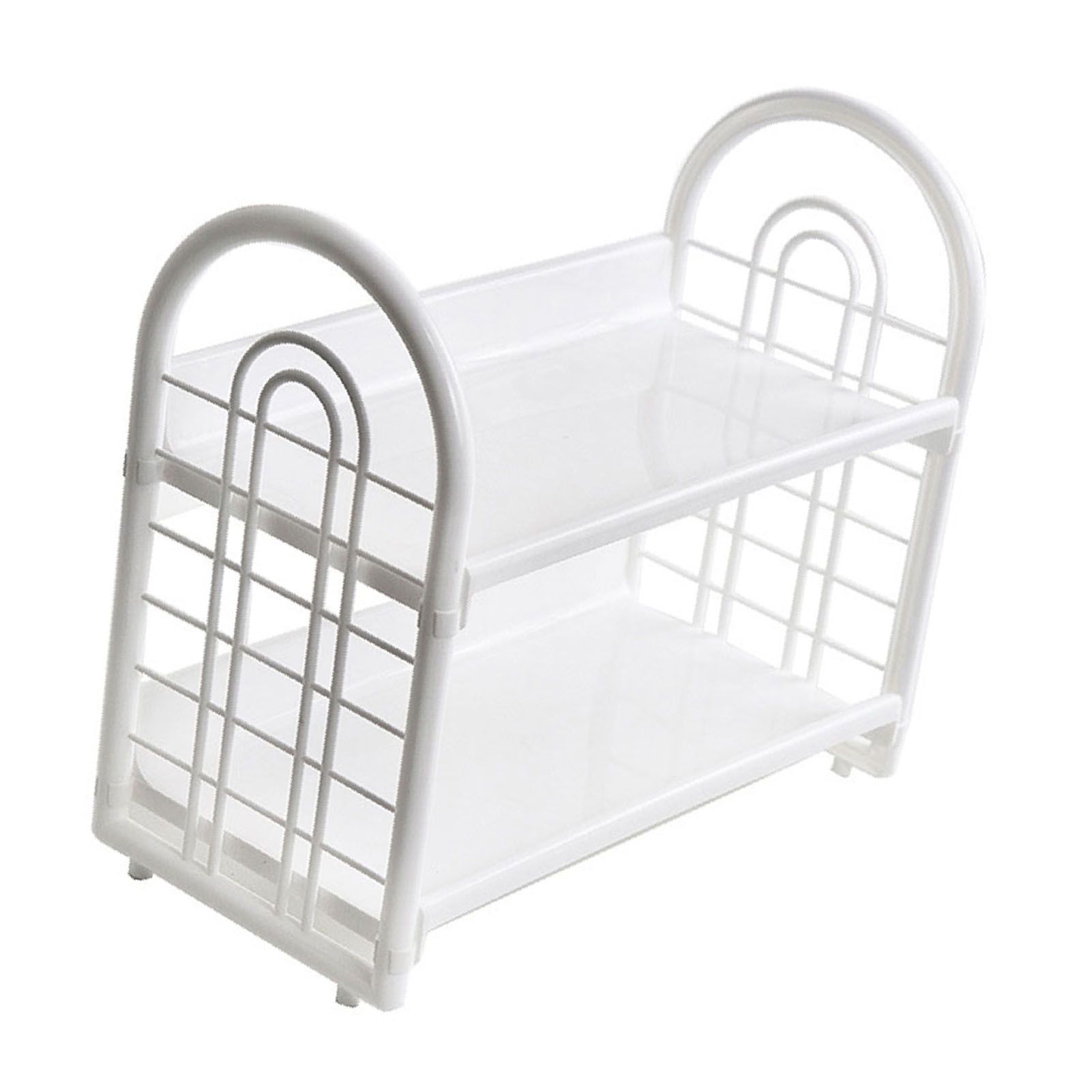Simple Double Layer Desktop Storage Rack Desk Mini Bookshelf Storage Shelf for view 4