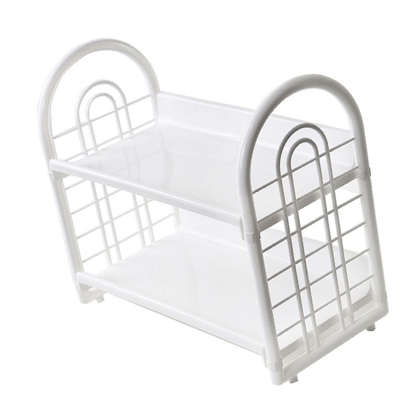 Simple Double Layer Desktop Storage Rack Desk Mini Bookshelf Storage Shelf for view 6
