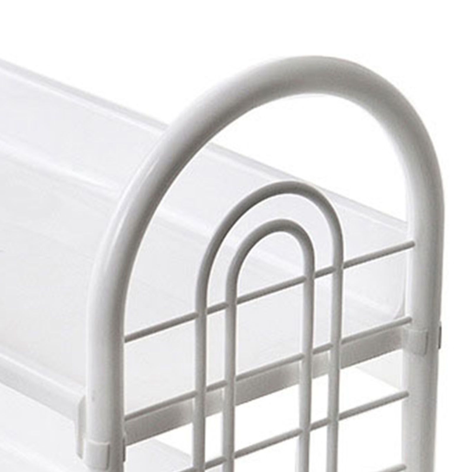 Simple Double Layer Desktop Storage Rack Desk Mini Bookshelf Storage Shelf for view 9