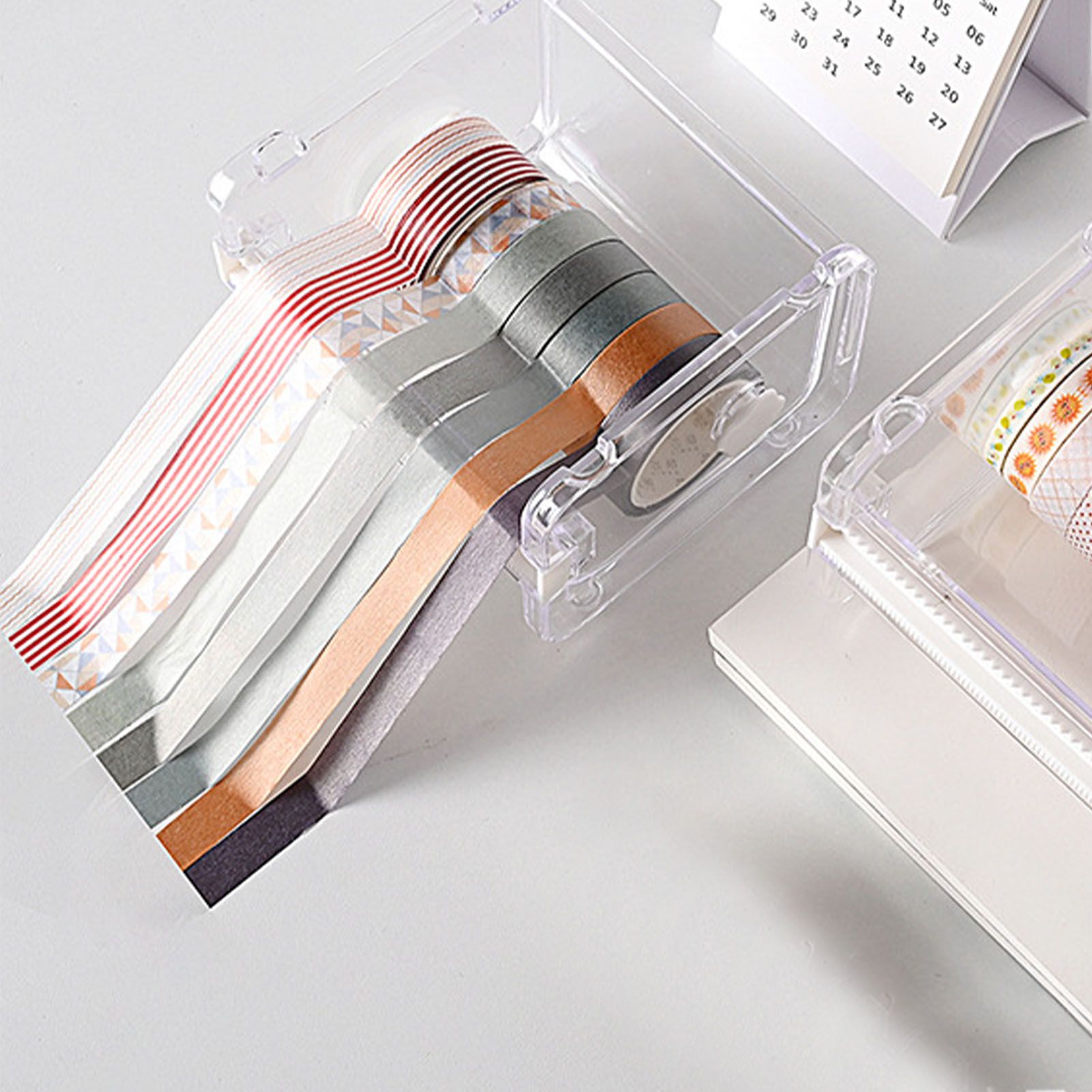 Tape Holder Cutter Simple Mini Multipurpose Tape Holder Organizer Desktop view 8