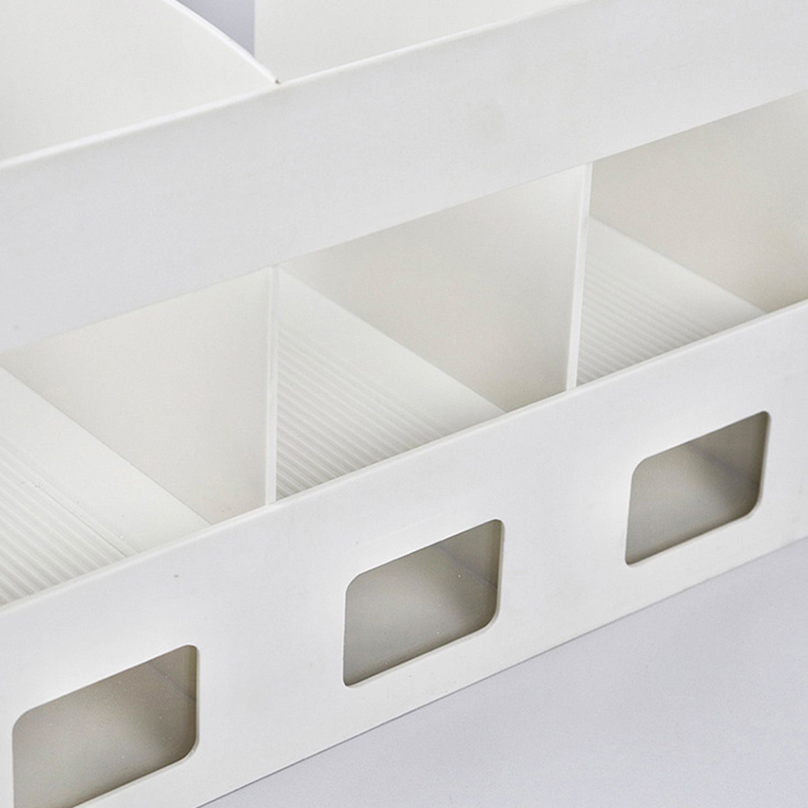 Magazine File Book Holder ABS Desktop Bookshelf Organizer with Drawer for view 7