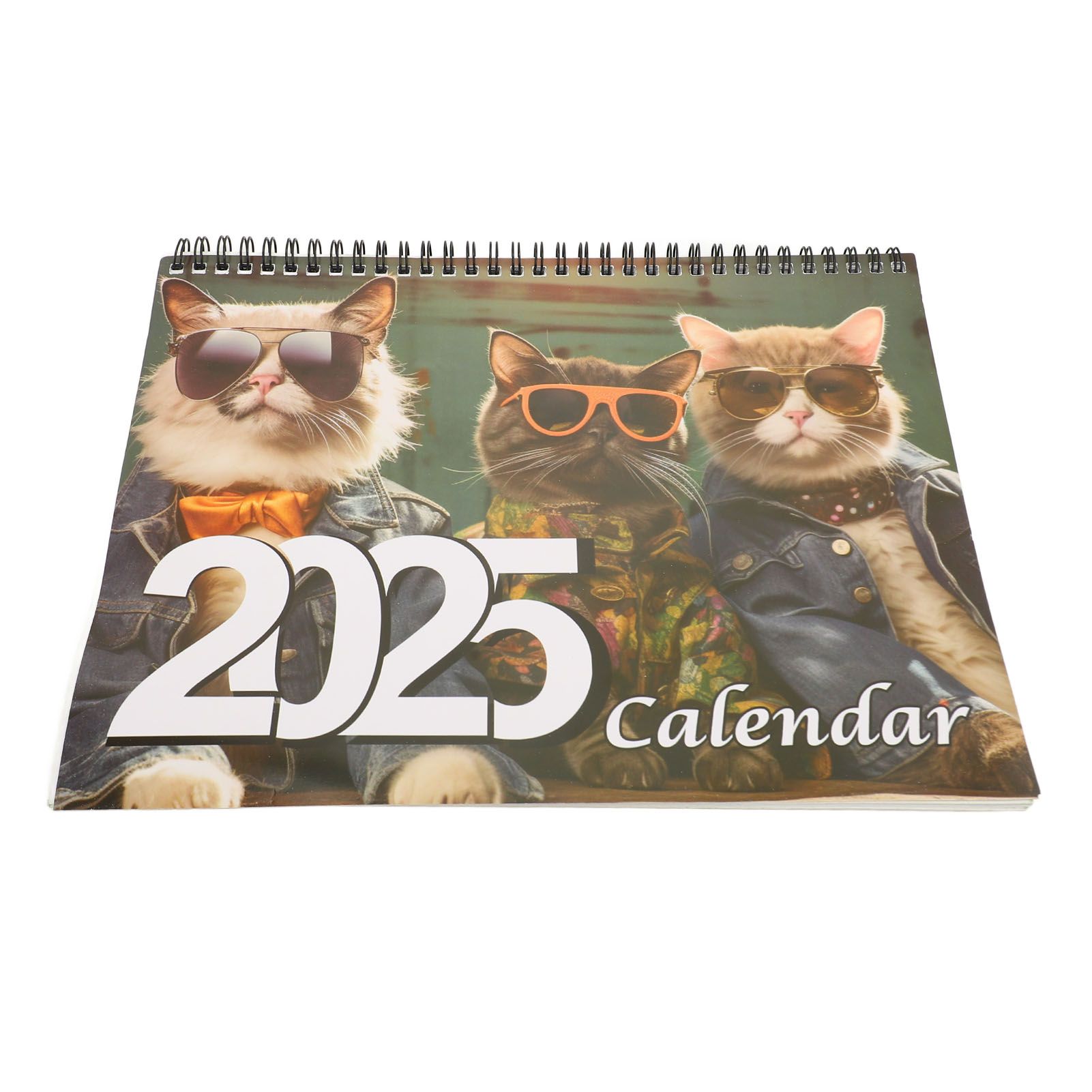 Tabletop Calendar Monthly Planner Clear Image Brightly Colored 2025 Stylish — image 1