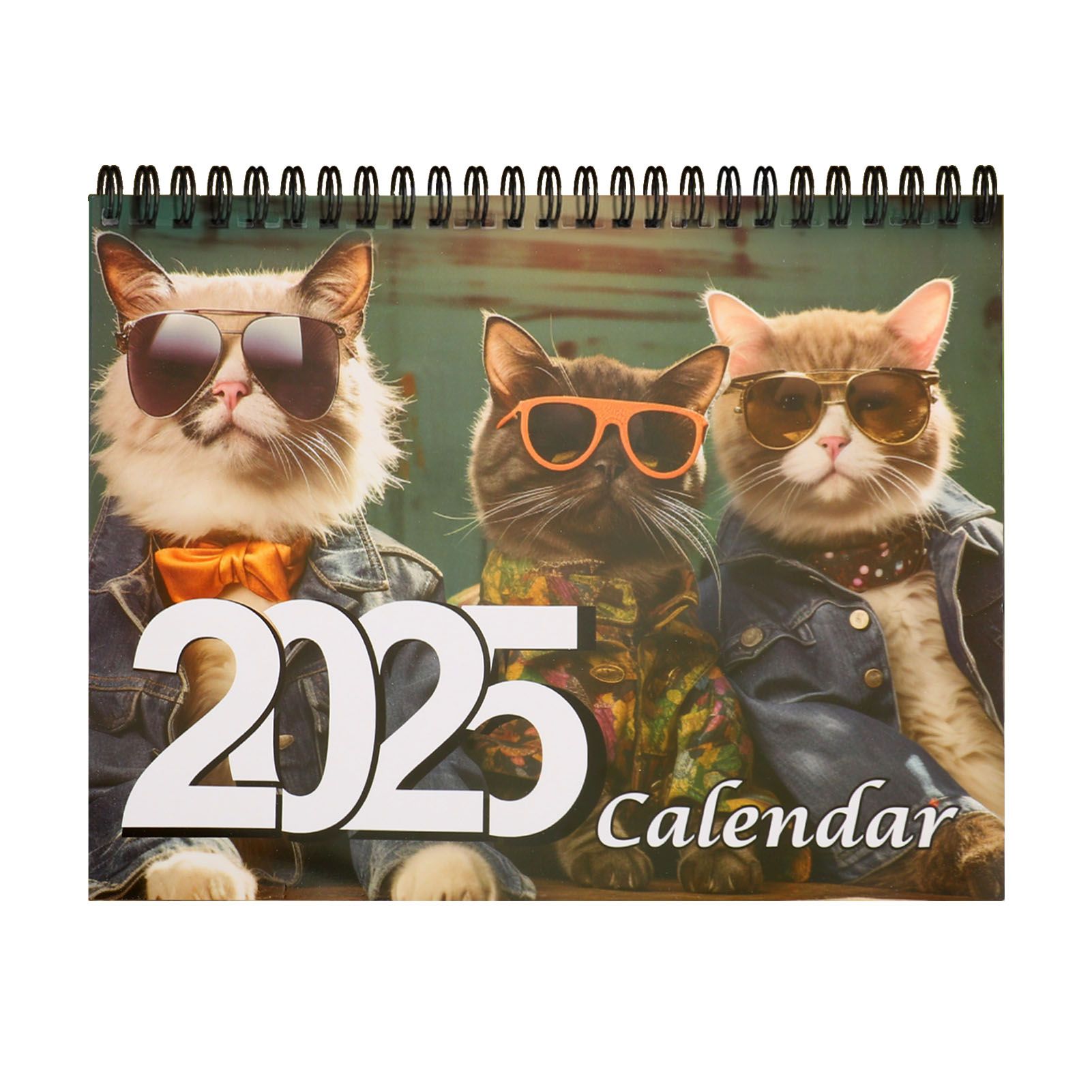 Tabletop Calendar Monthly Planner Clear Image Brightly Colored 2025 Stylish view 3