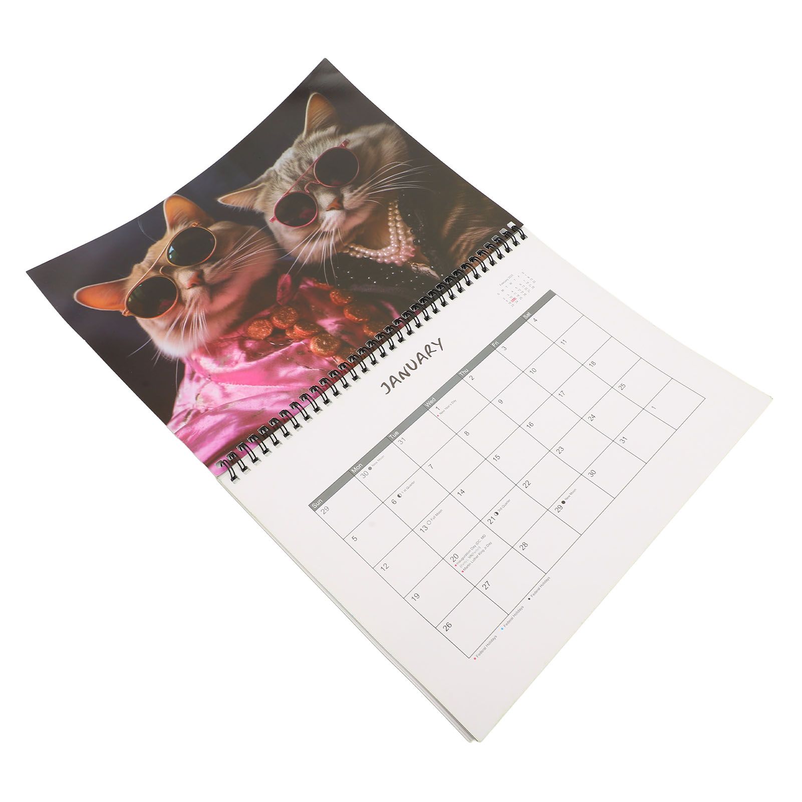 Tabletop Calendar Monthly Planner Clear Image Brightly Colored 2025 Stylish view 6