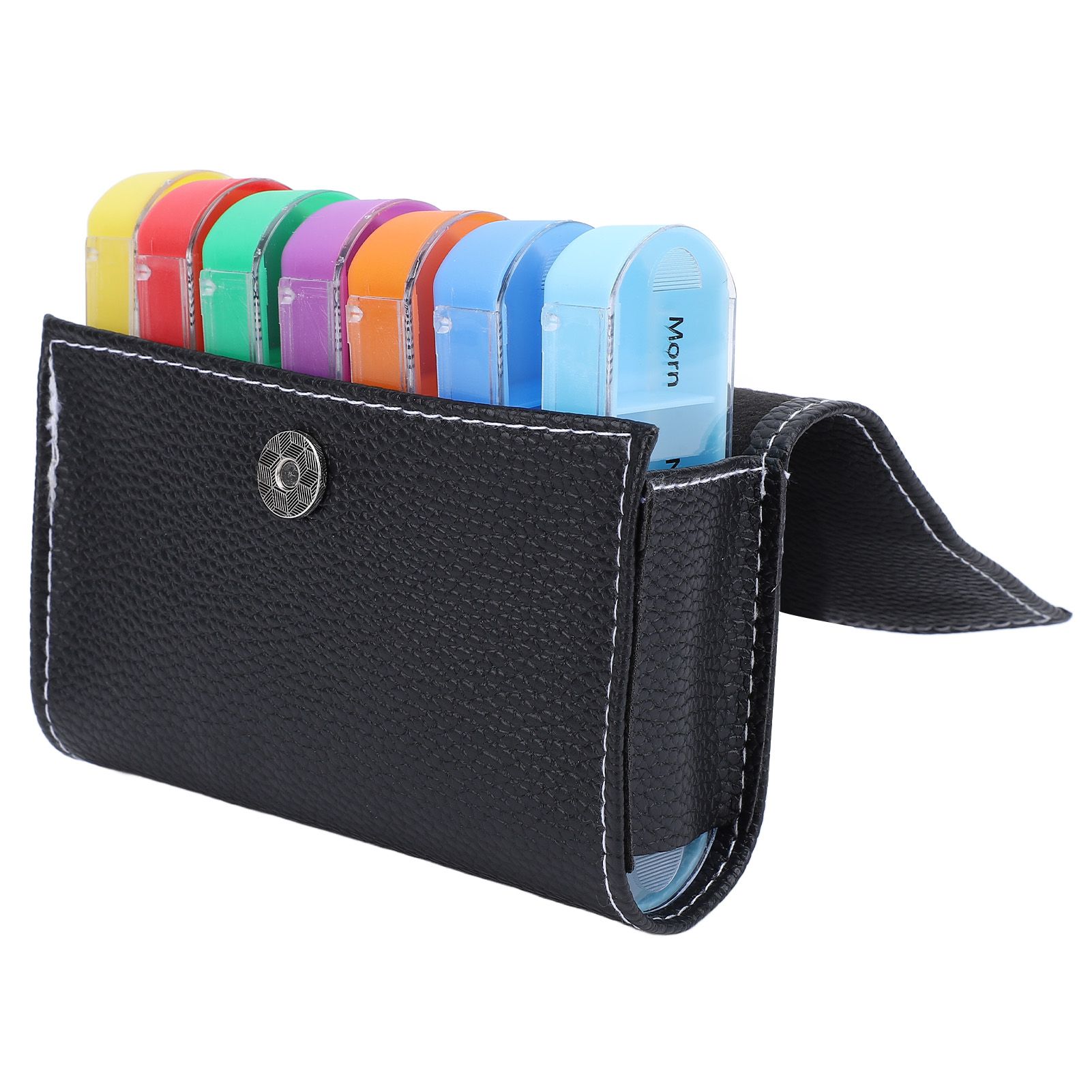 Weekly Medication Organizer Colorful 4 Times A Day Portable 7 Day Medicine Box view 6