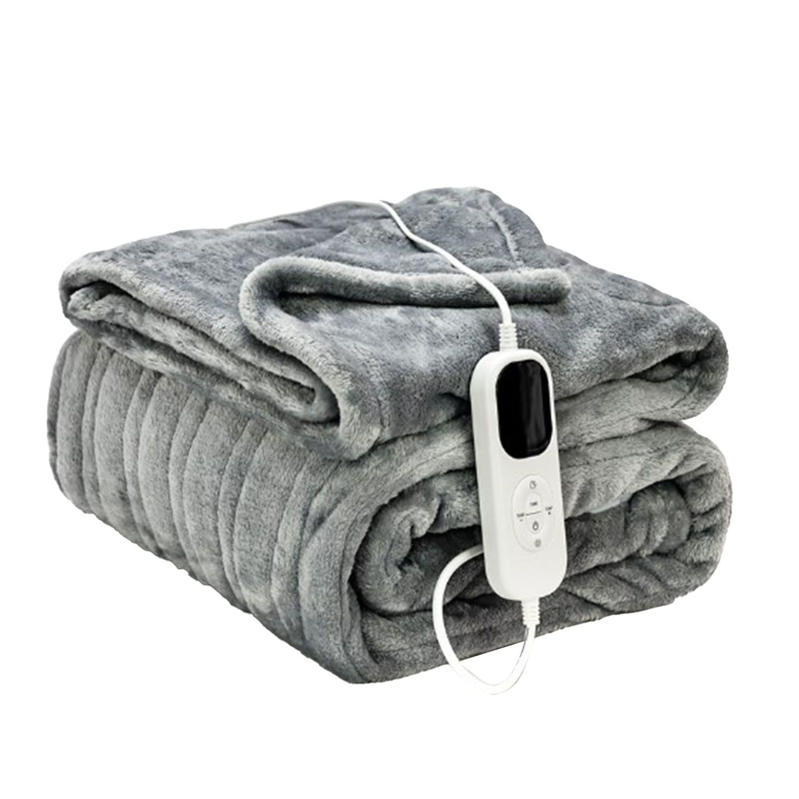 Heated Blanket Soft Flannel Electric Throw Heating Blanket with 3 Time view 3