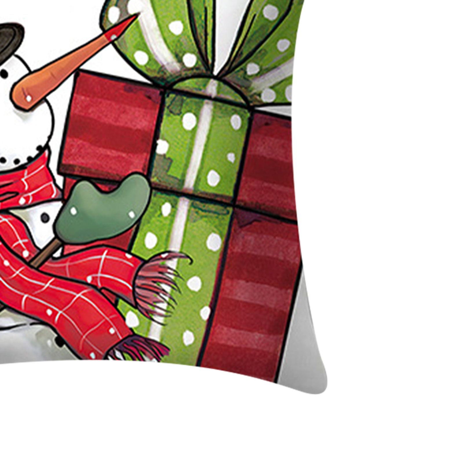 4PCS Christmas Pillow Cover Soft Concealed Zipper Fade Proof Xmas Cushion view 5