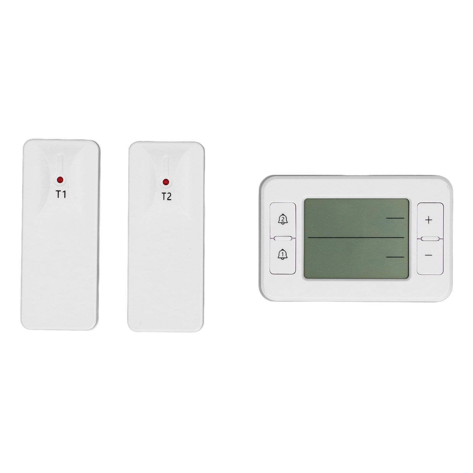 Digital Refrigerator Thermometer with 2 Sensors Wireless Indoor Outdoor view 3