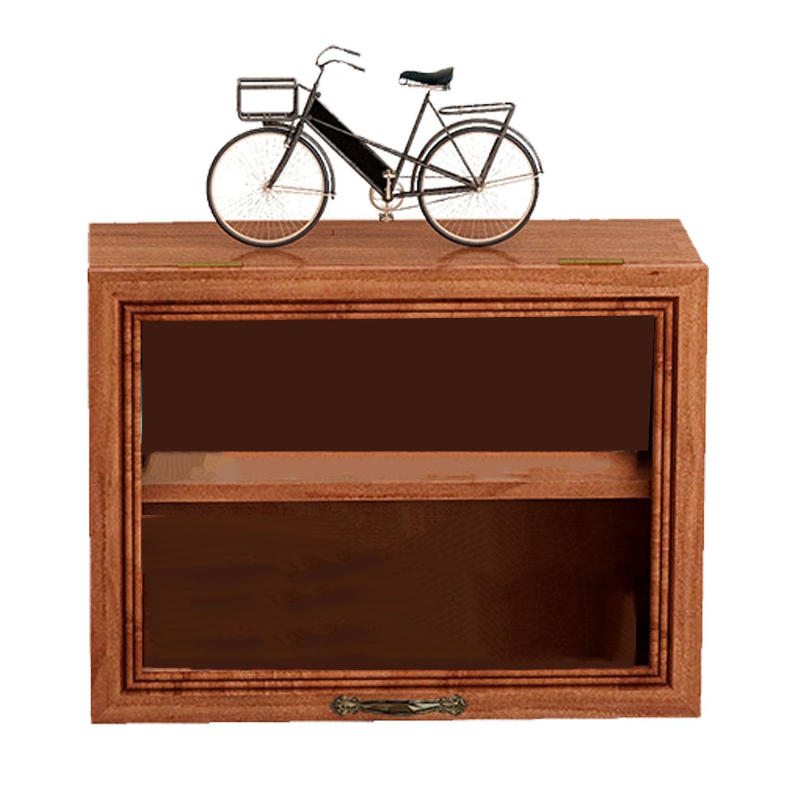 Wood Mini Figure Display Cabinet Display Shelf Miniature Display Case for view 4