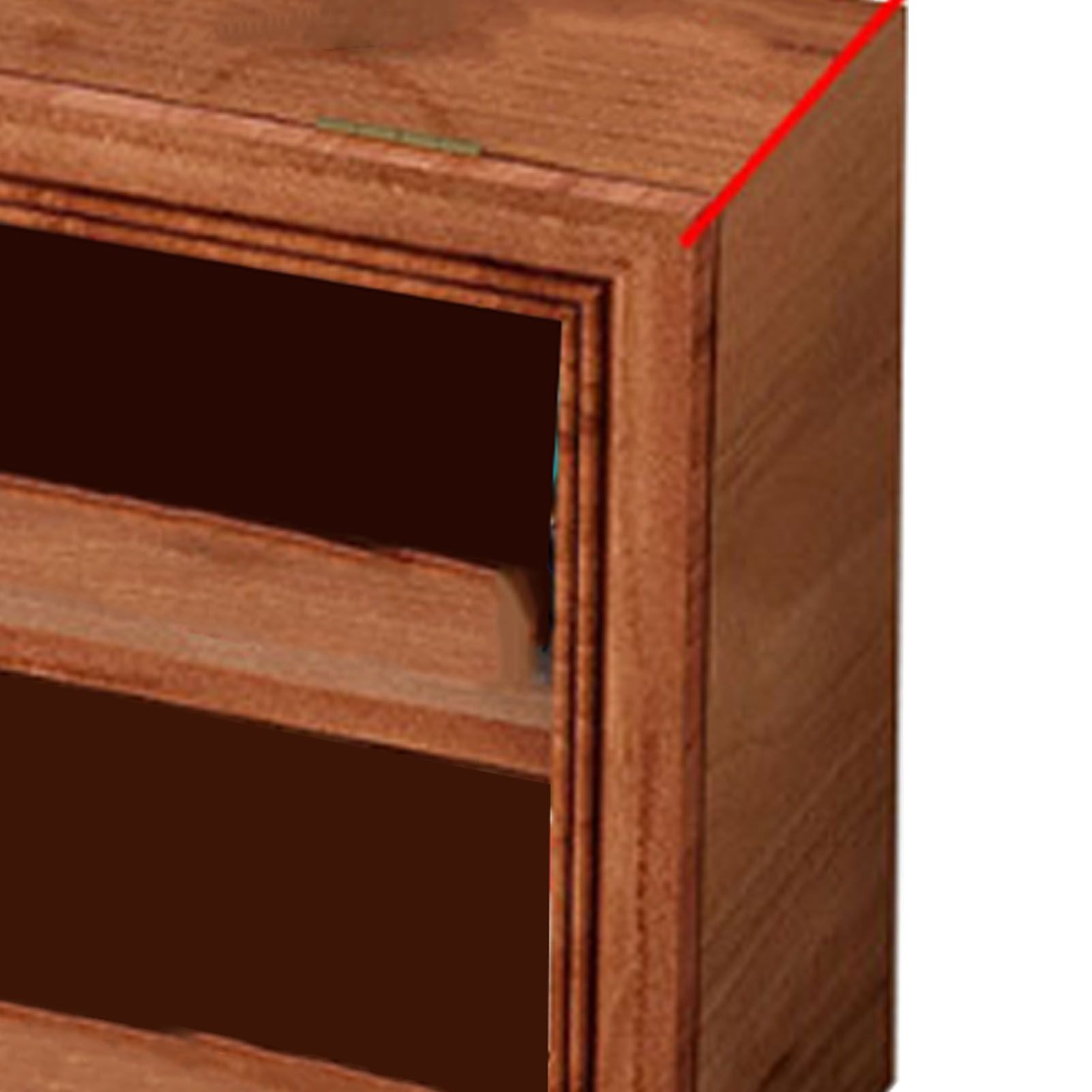 Wood Mini Figure Display Cabinet Display Shelf Miniature Display Case for view 5