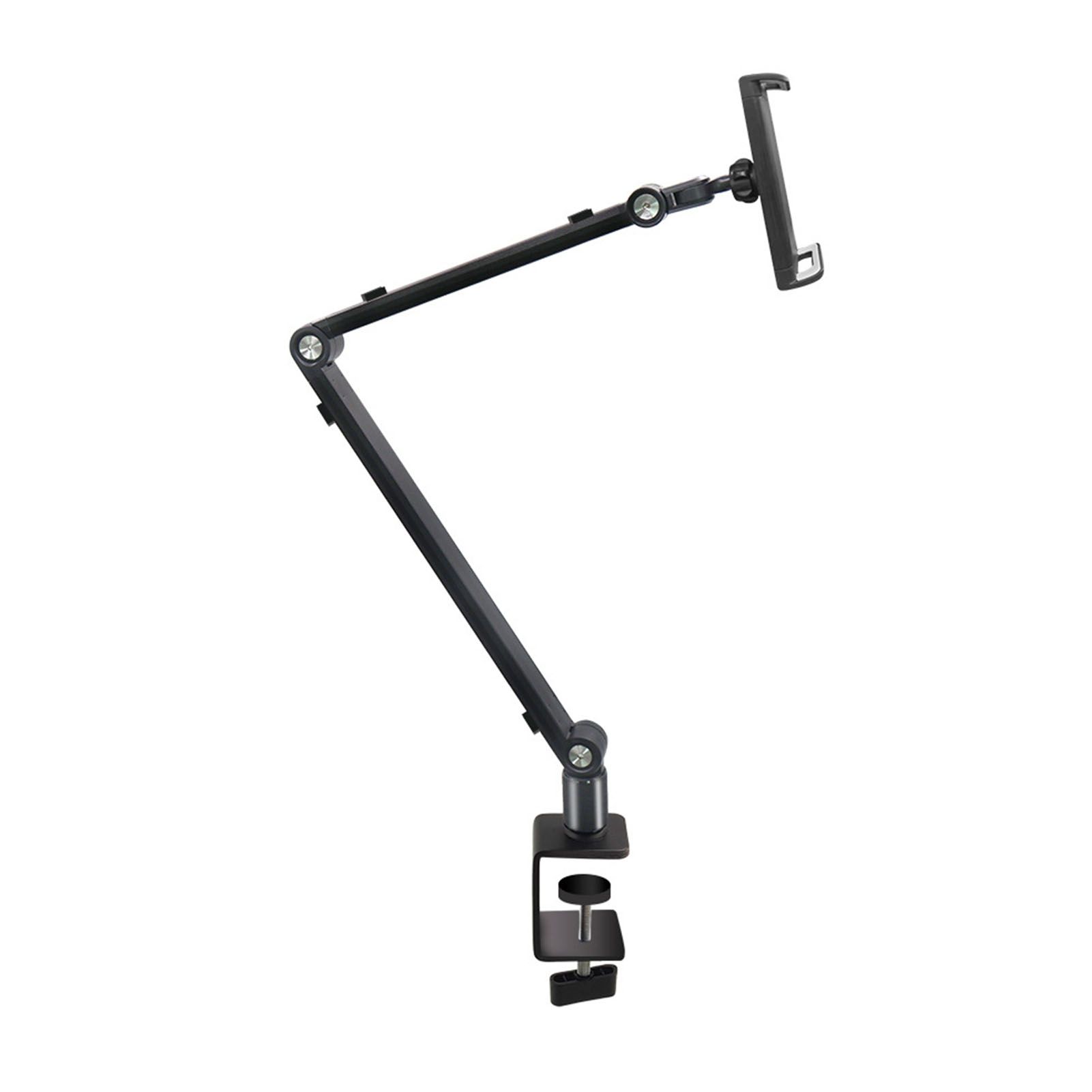 Long Arm Phone Mount Clip Type Tablet Phone Desktop Stand 360 Degree Rotatable view 2