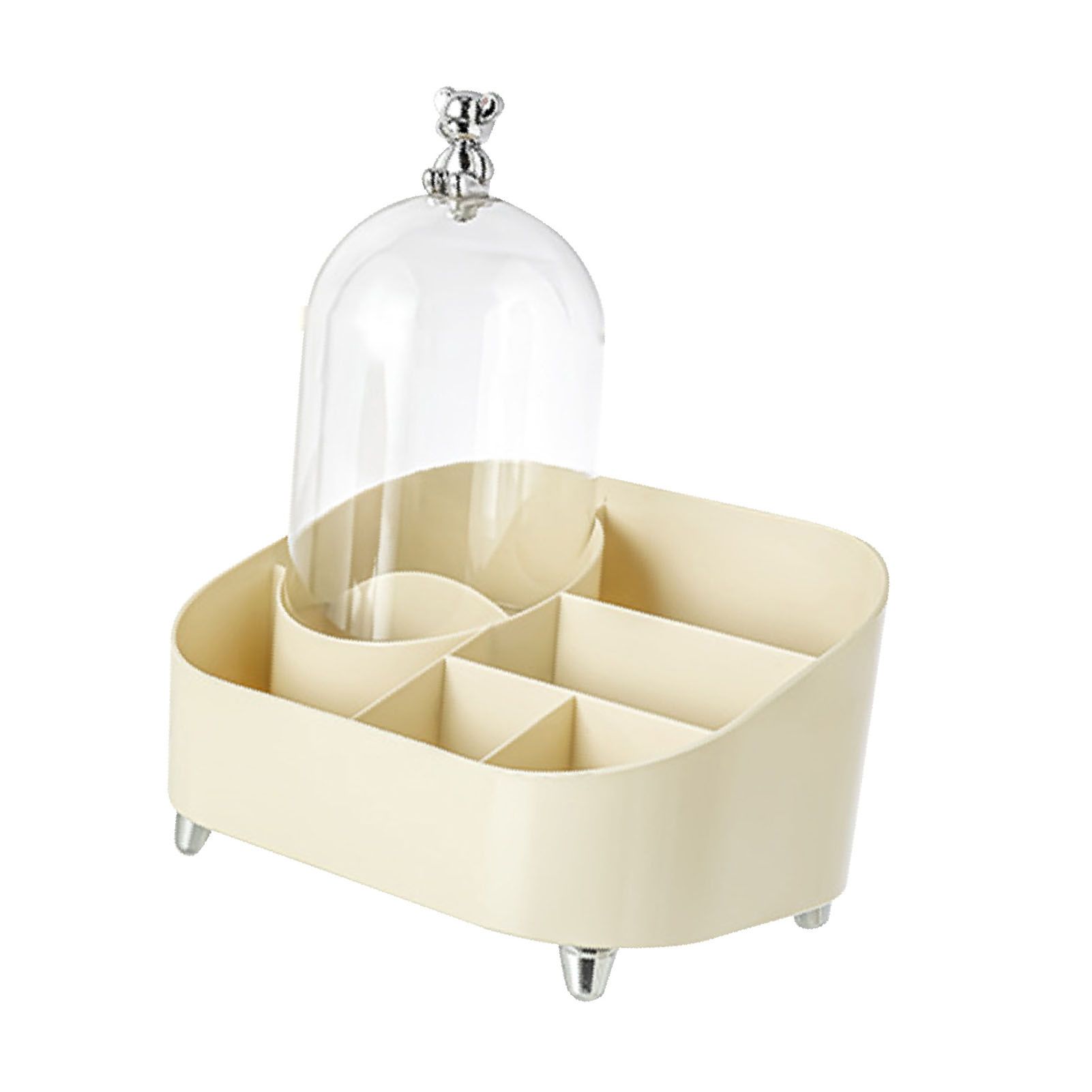 Vanity Makeup Organizer Large Capacity Multi Compartments Countertop Cosmetic