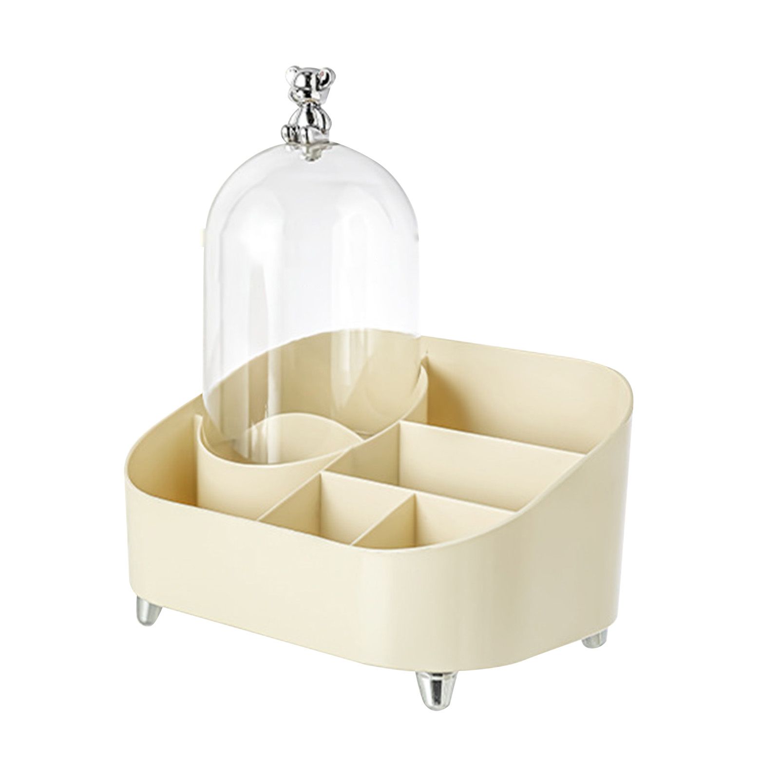 Vanity Makeup Organizer Large Capacity Multi Compartments Countertop Cosmetic view 3