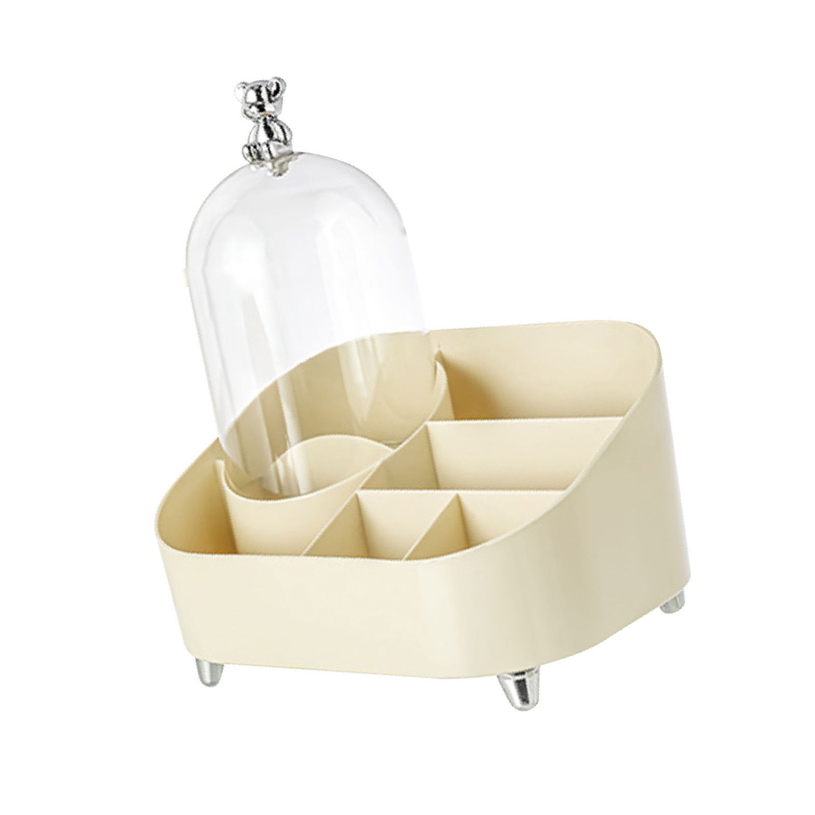 Vanity Makeup Organizer Large Capacity Multi Compartments Countertop Cosmetic view 10
