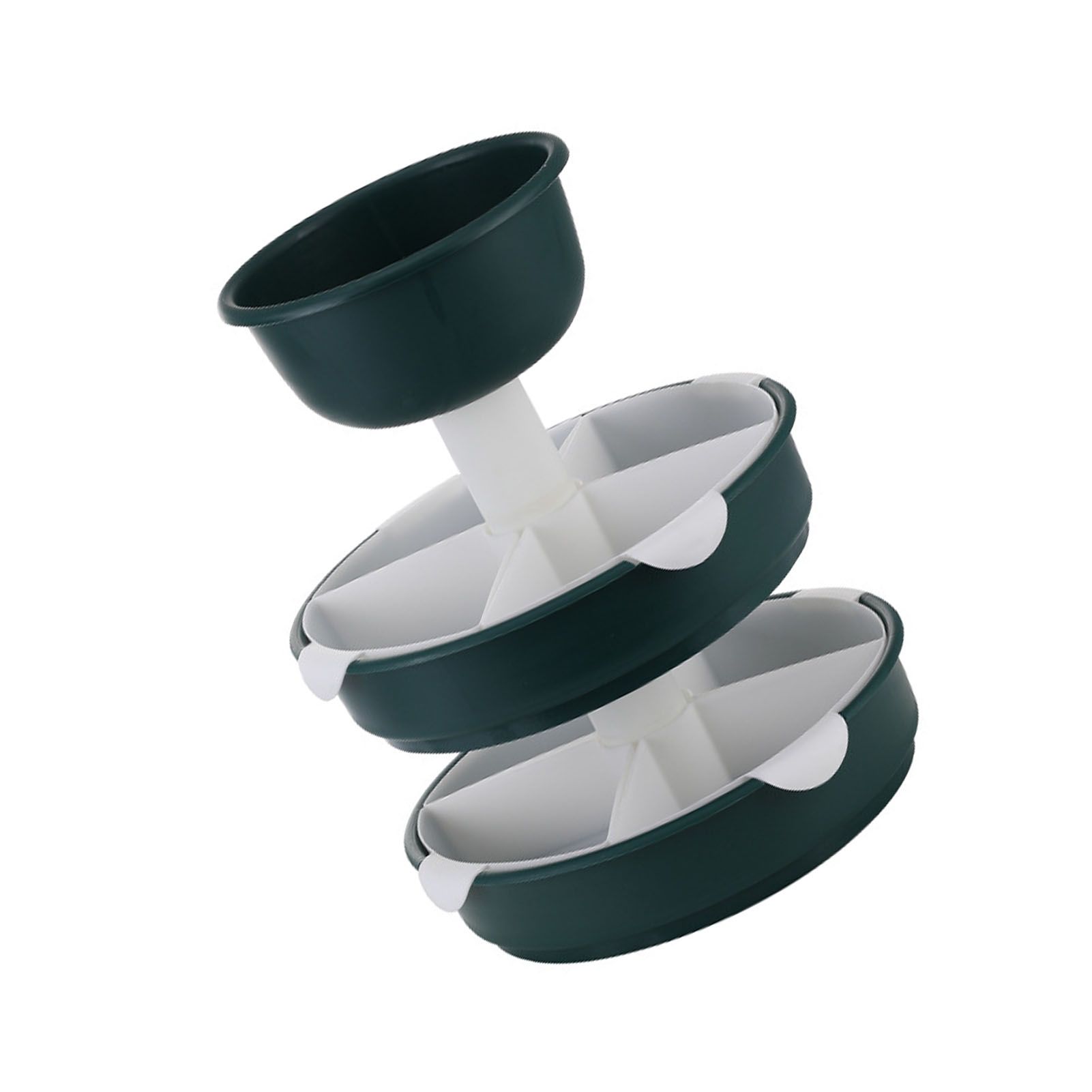 3 Tier Rotable Hot Pot Vegetable Tray Multifunctional Rotating Hot Pot Platter