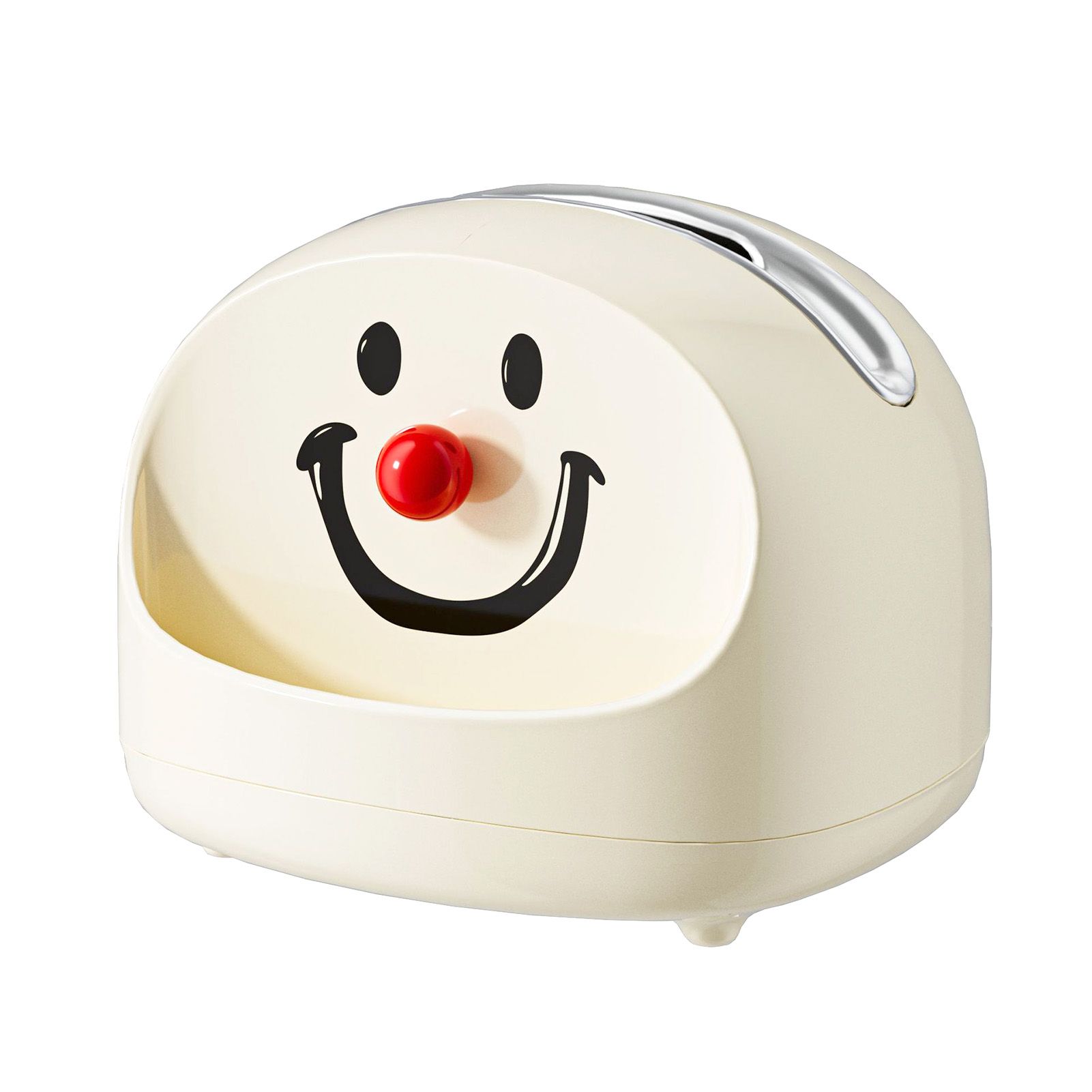 Desktop Tissue Box Holder Cute Joker Face Design Large Opening Desk Tissue view 3