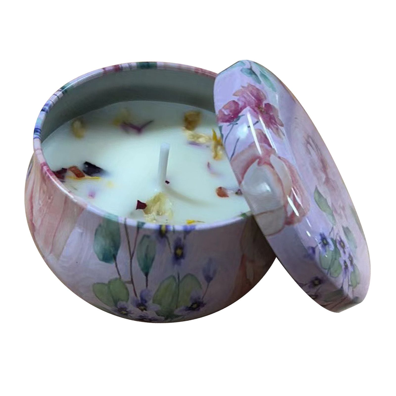 Scented Candle Long Lasting Dried Flower Soy Wax Aromatherapy Candle for Home
