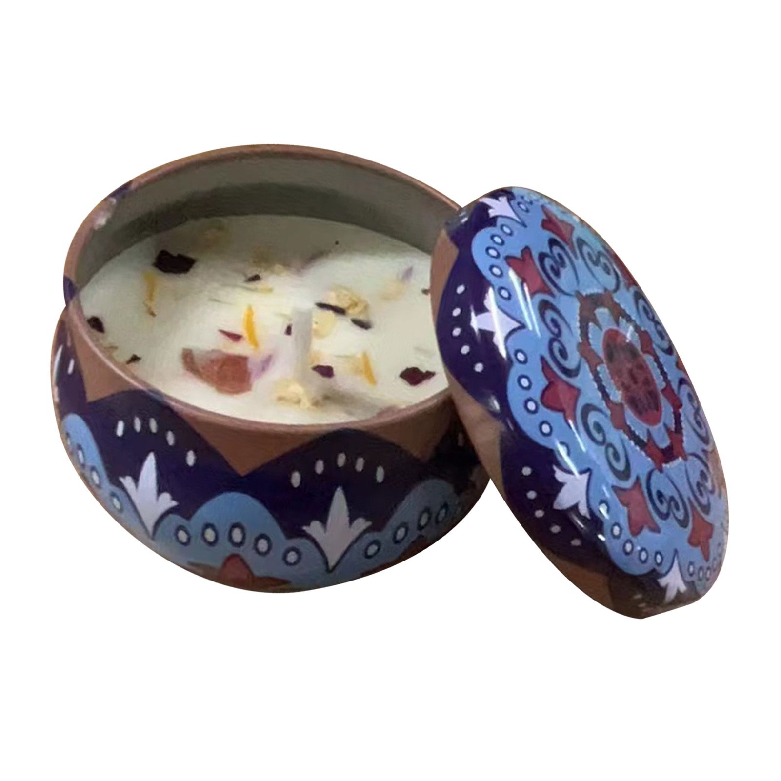 Scented Candle Long Lasting Dried Flower Soy Wax Aromatherapy Candle for Home