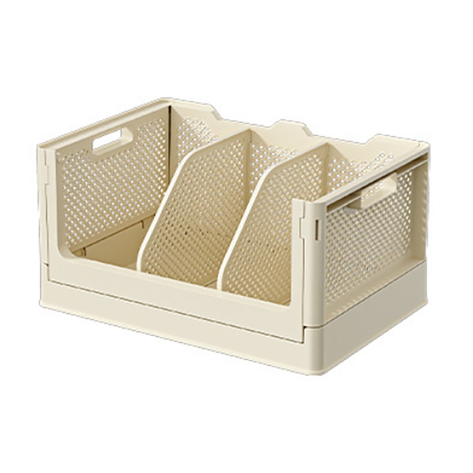 Plastic Desktop Storage Box Multifunctional Storage Basket Folding Storage view 3