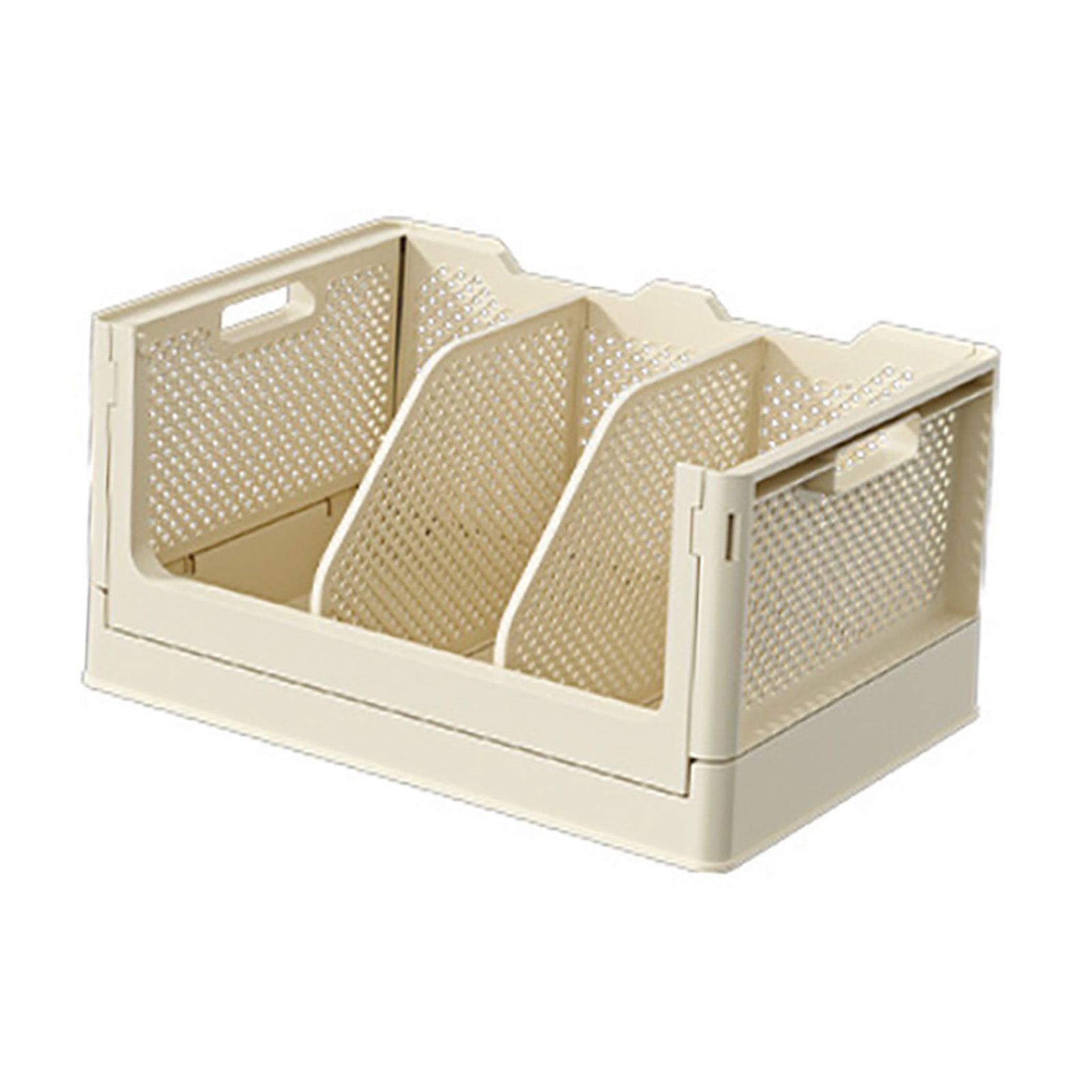 Plastic Desktop Storage Box Multifunctional Storage Basket Folding Storage view 4