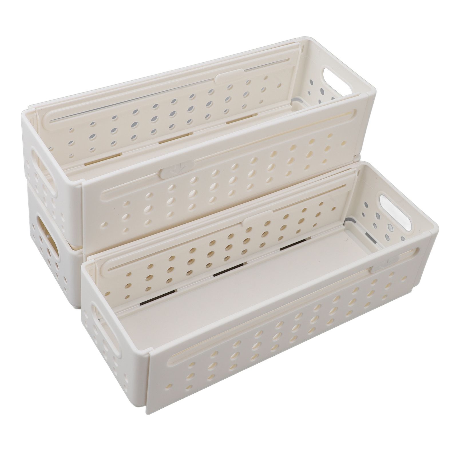 3Pcs Retractable Storage Box Space Saving Multifunctional Multipurpose — image 1