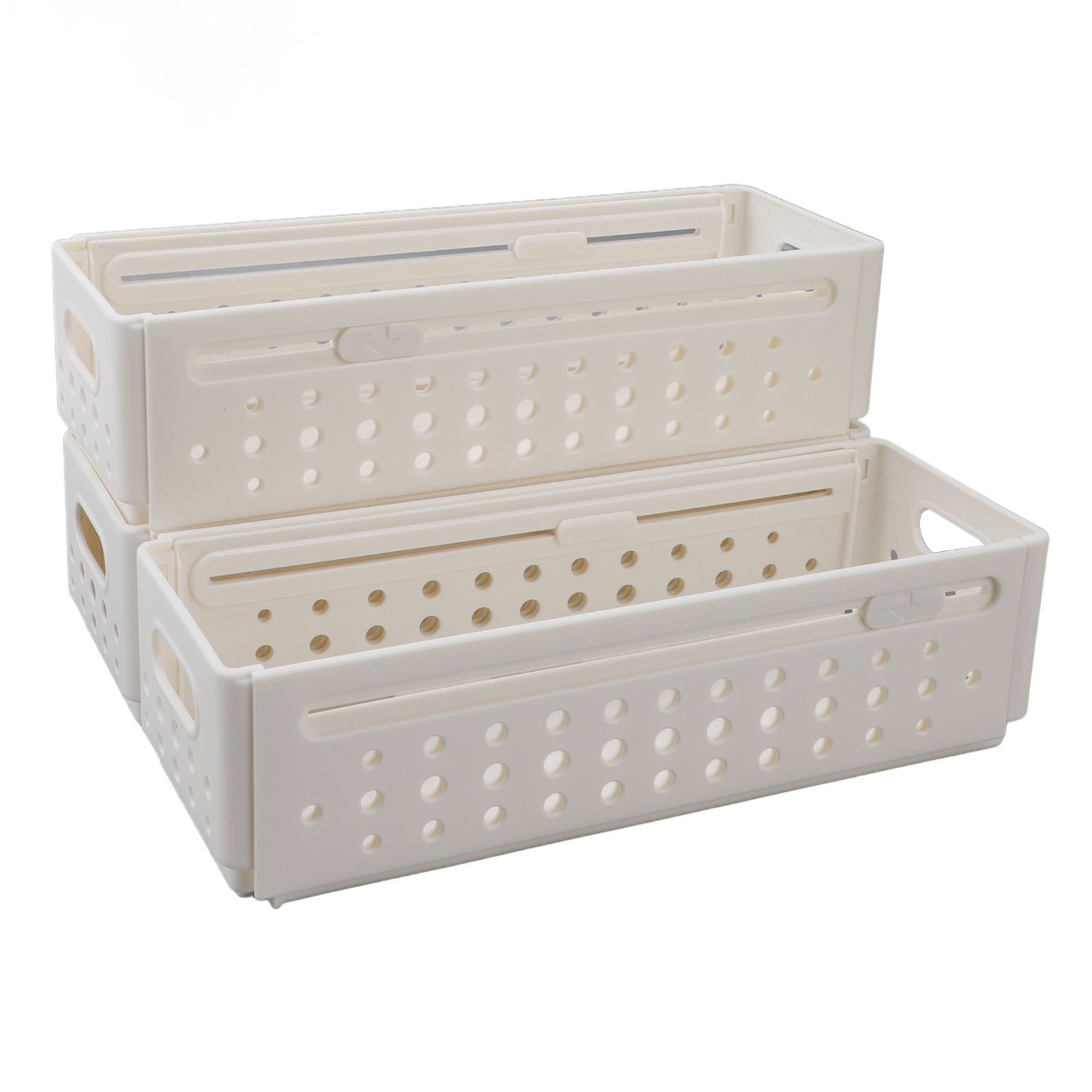 3Pcs Retractable Storage Box Space Saving Multifunctional Multipurpose view 4