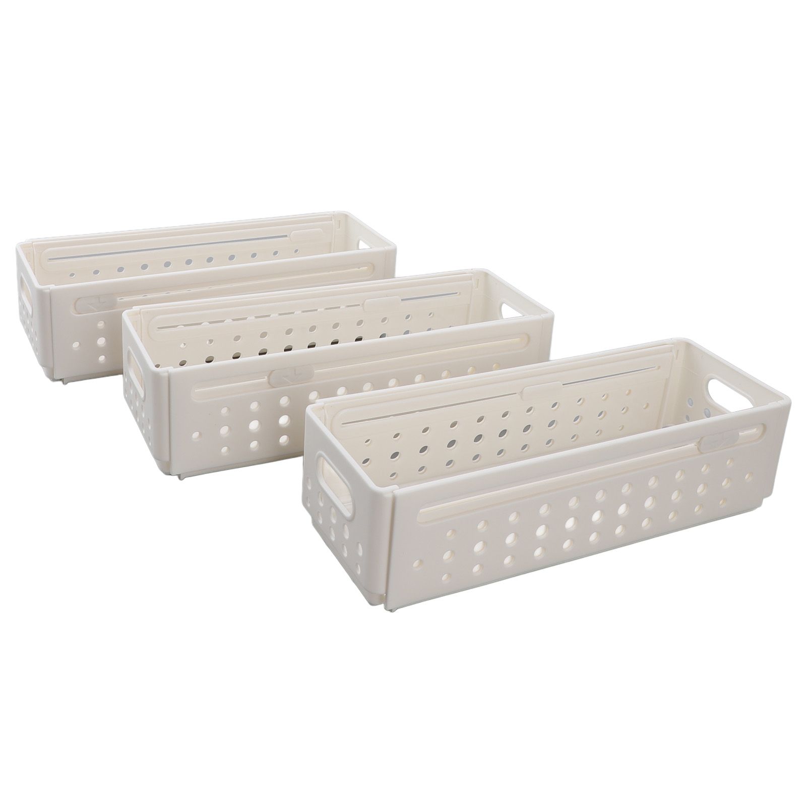 3Pcs Retractable Storage Box Space Saving Multifunctional Multipurpose view 8