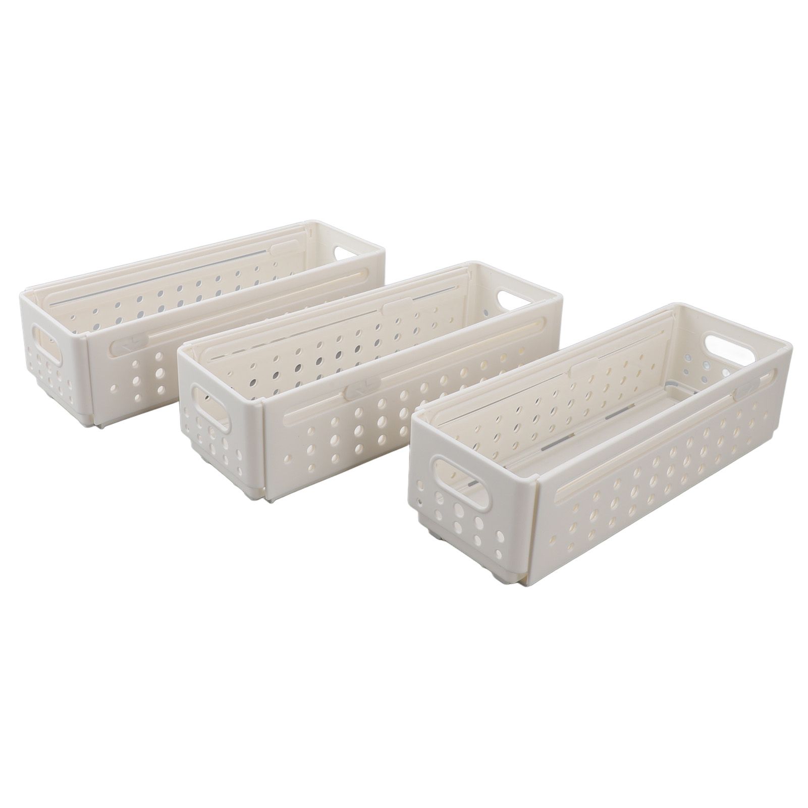 3Pcs Retractable Storage Box Space Saving Multifunctional Multipurpose view 9