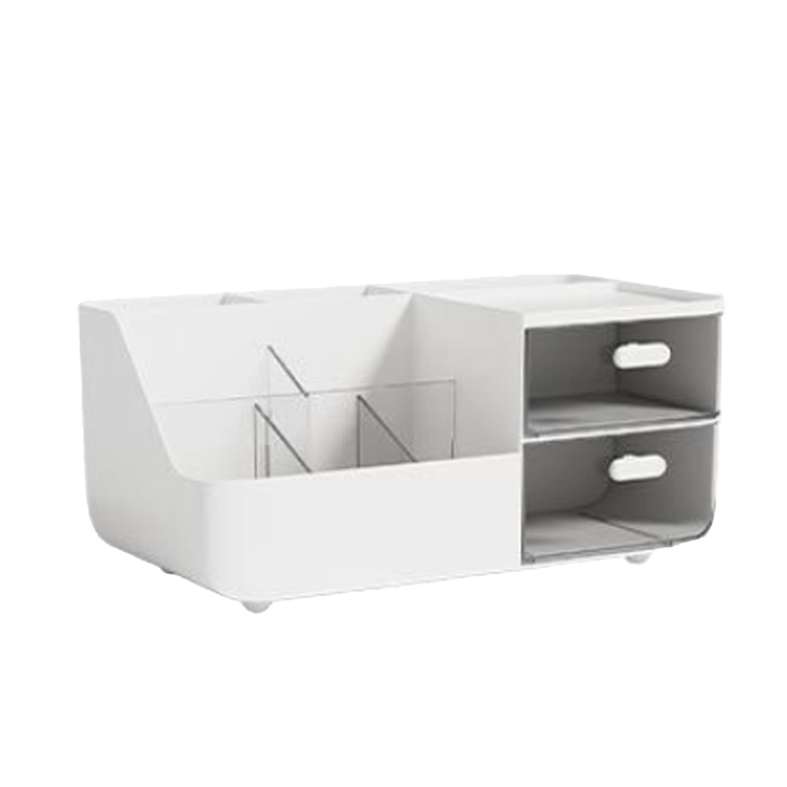 Makeup Organizer Multifunctional Skincare Cosmetic Storage with 2 Drawers for