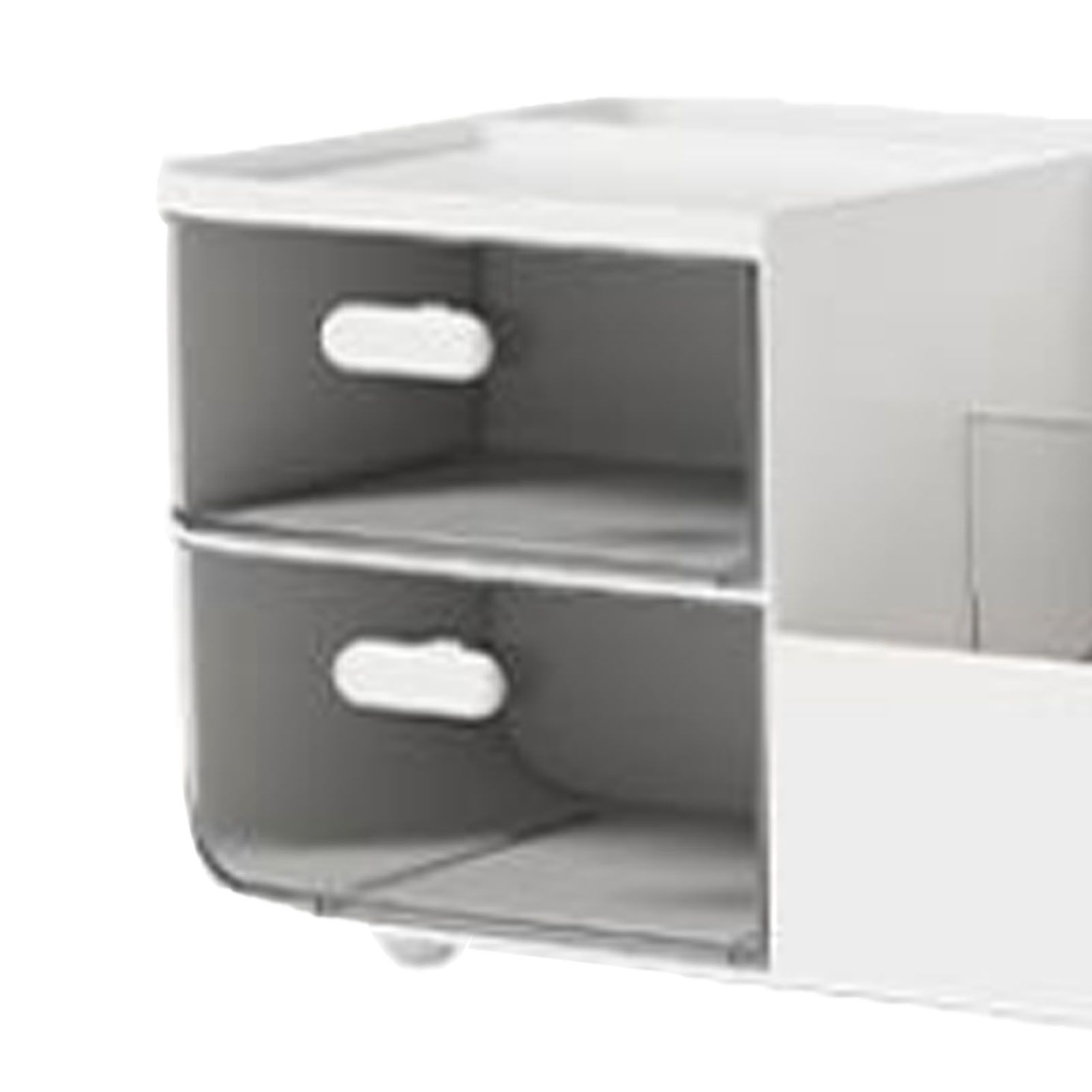 Makeup Organizer Multifunctional Skincare Cosmetic Storage with 2 Drawers for view 7