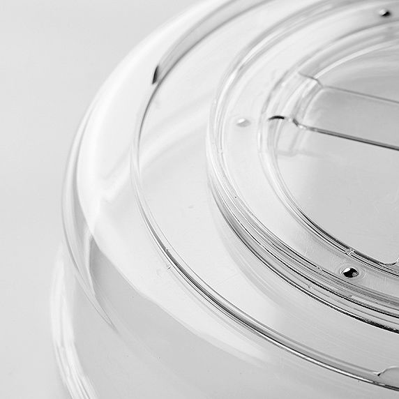 Round Makeup Organizer Countertop Rotating Clear Nordic Style Cosmetic Storage Box view 2