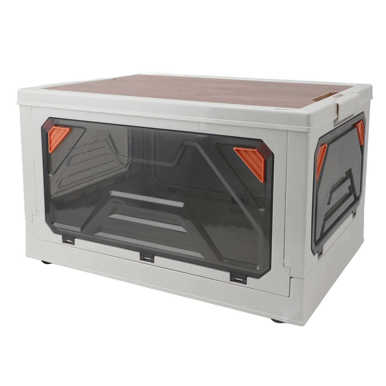 Foldable Stackable Storage Bins Multipurpose Large Capacity Plastic Storage view 4