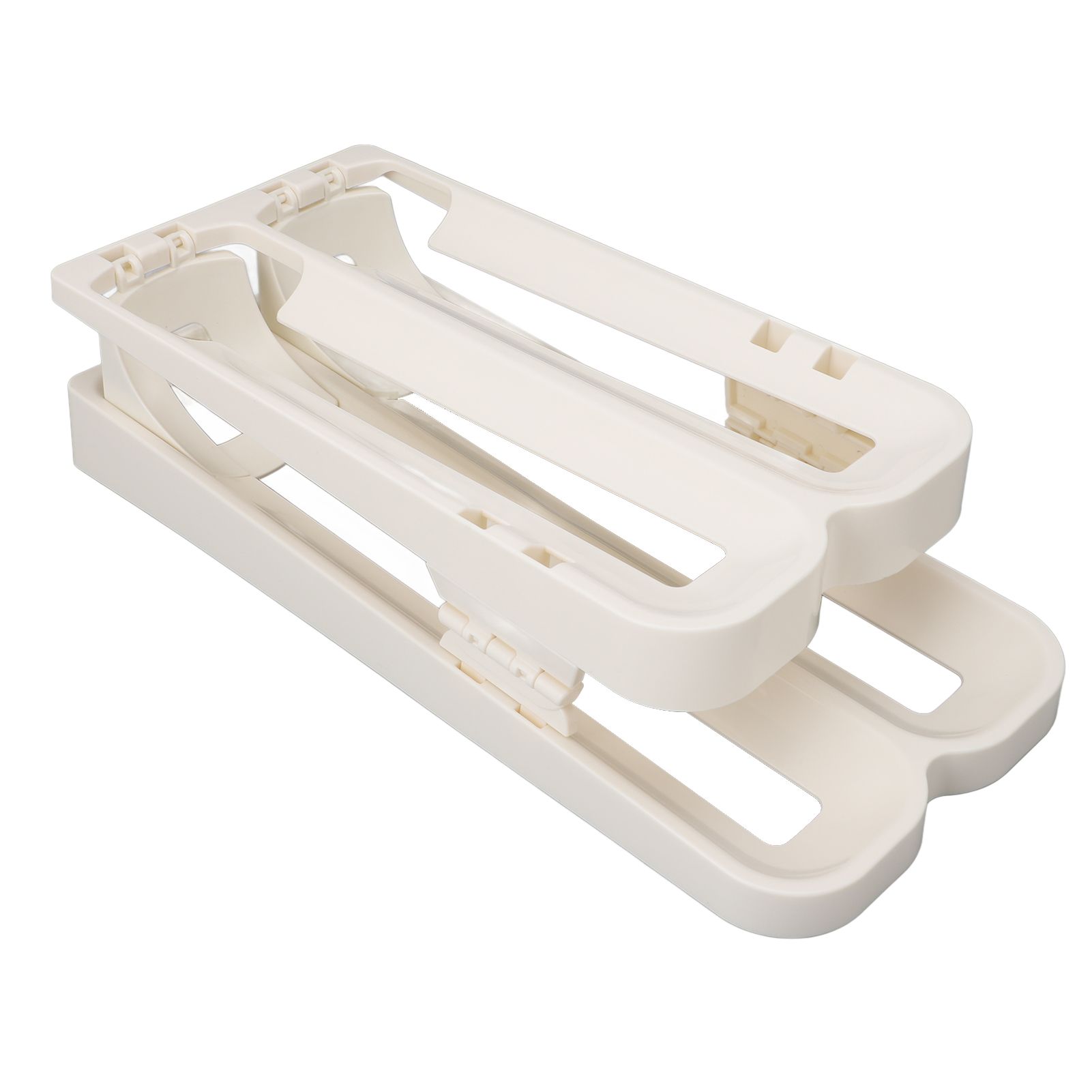 Refrigerator Eggs Dispenser Space Saving Foldable Rolling Fridge Egg Organizer view 8