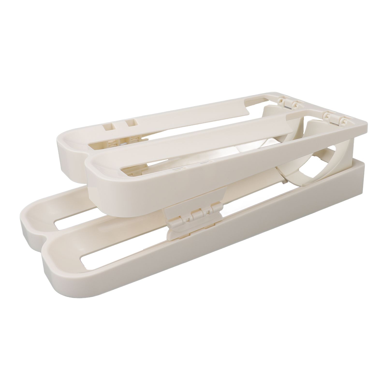 Refrigerator Eggs Dispenser Space Saving Foldable Rolling Fridge Egg Organizer view 11