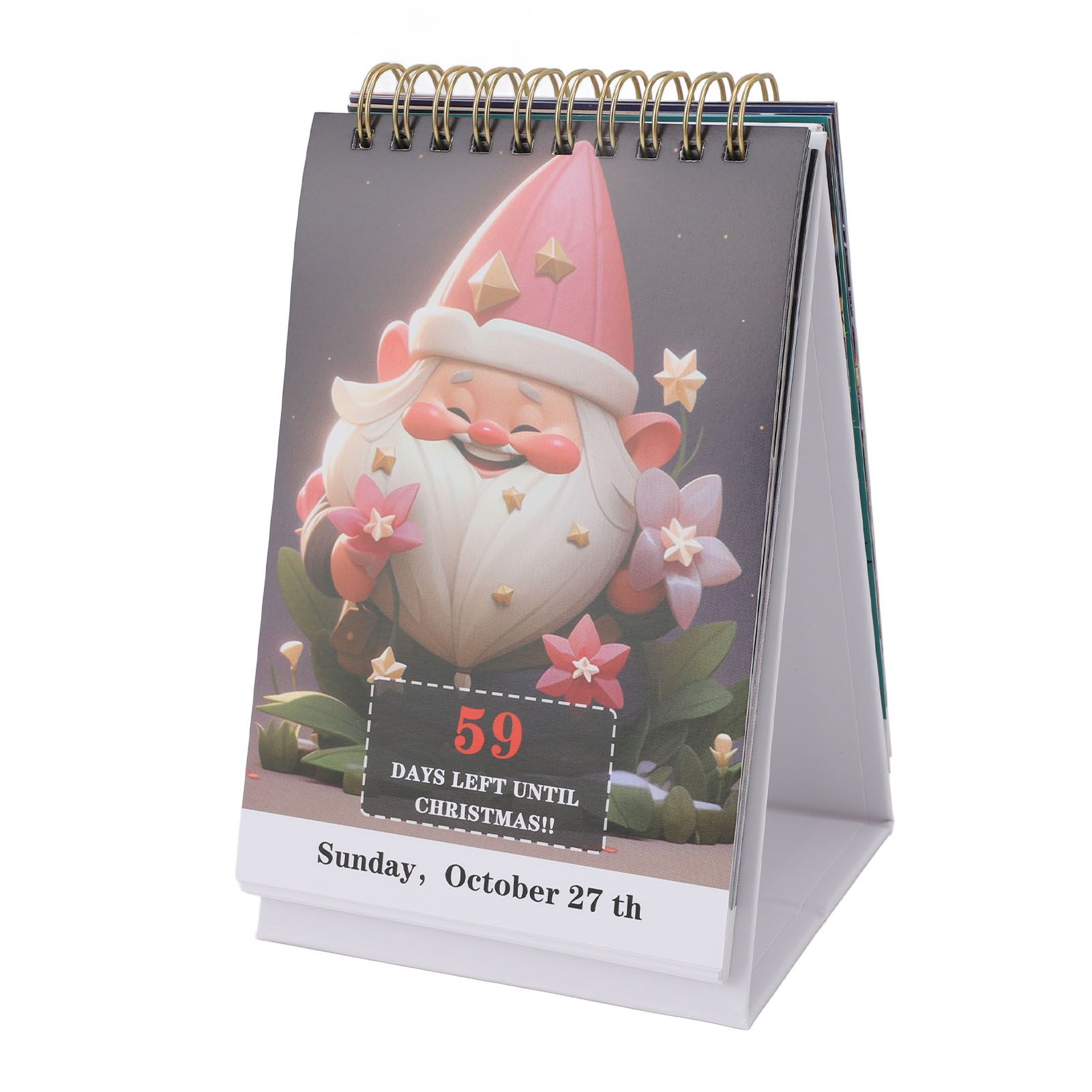 100 Day Xmas Countdown Calendar 2024 Advent Calendar Tear Off Festive view 9
