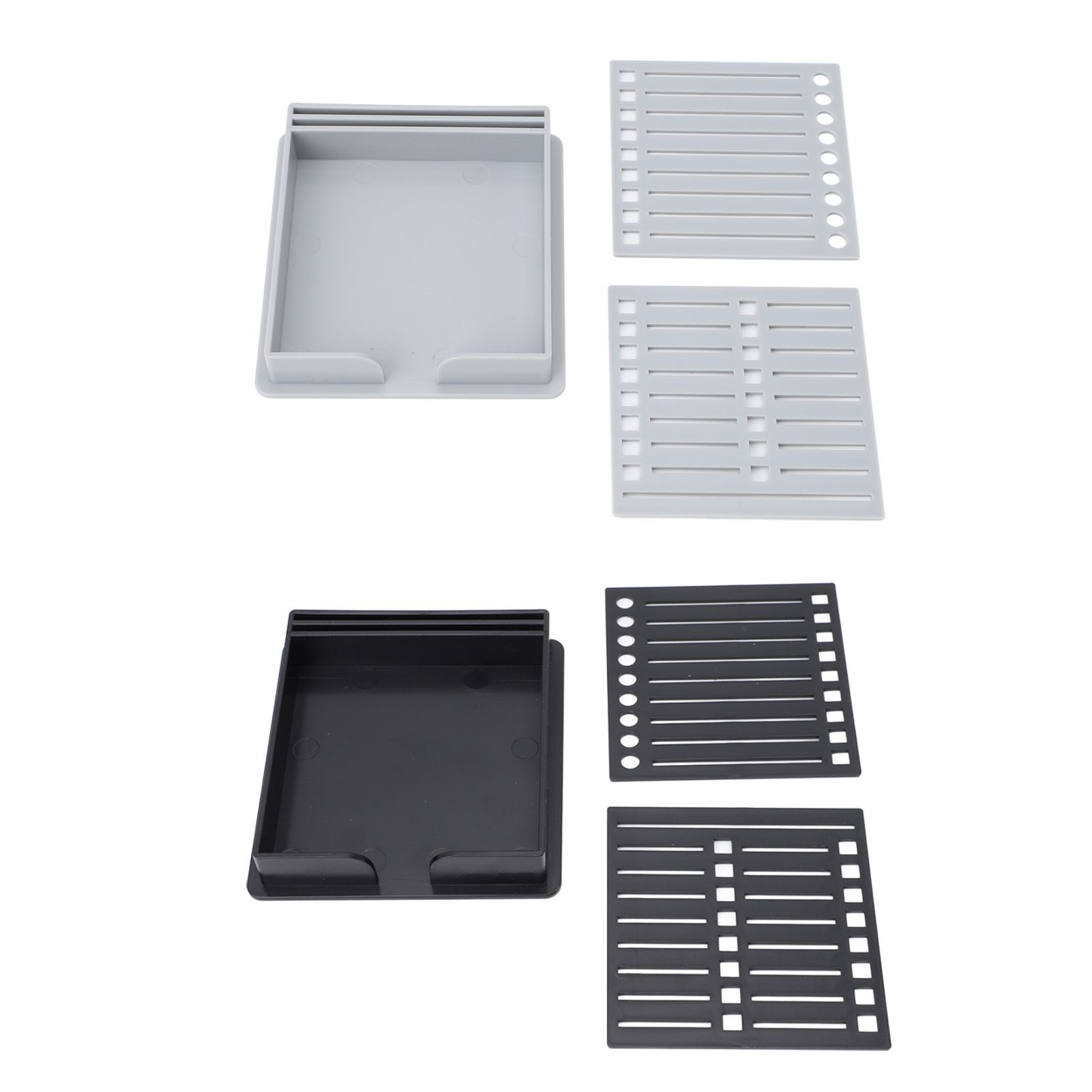 2Pcs Sticky Note Holder with Stencil Multifunctional Sticky Note Dispenser view 11