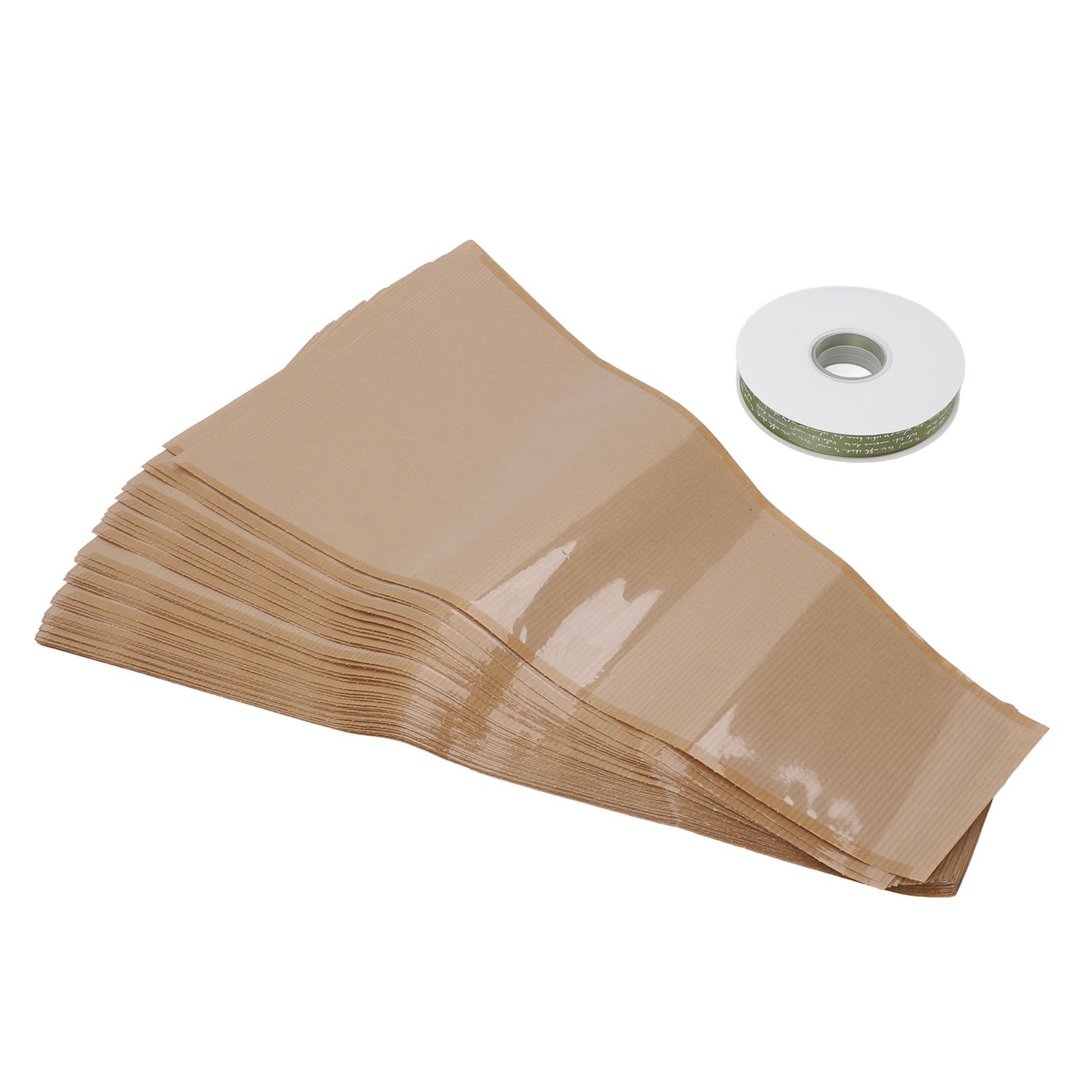 50PCS Flower Wrapping Bags Kraft Paper DIY Floral Packing Sleeves Bouquet Wrap view 6