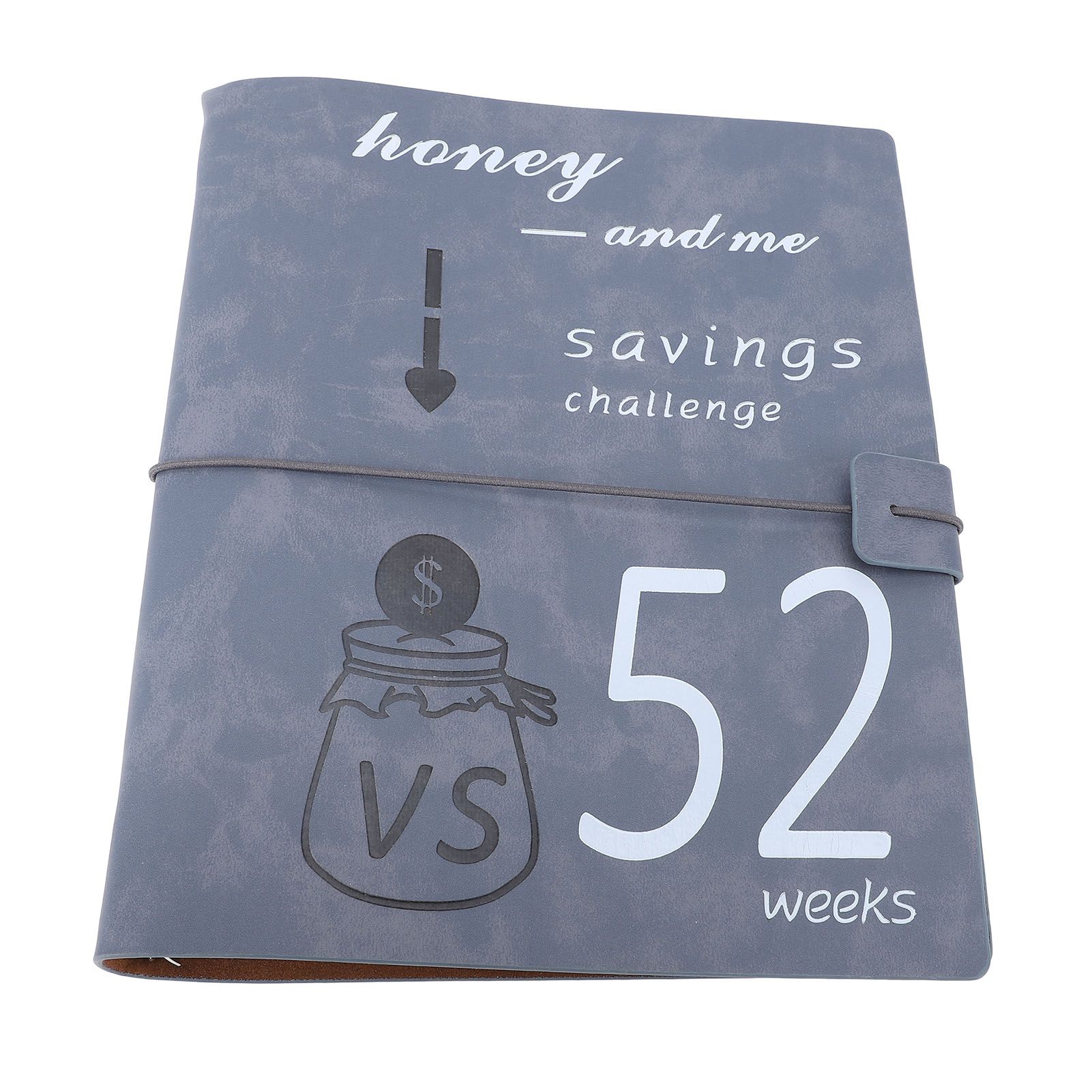 52 Week Money Saving Challenge Book Leather PP Film Reusable Budget Challenge view 3