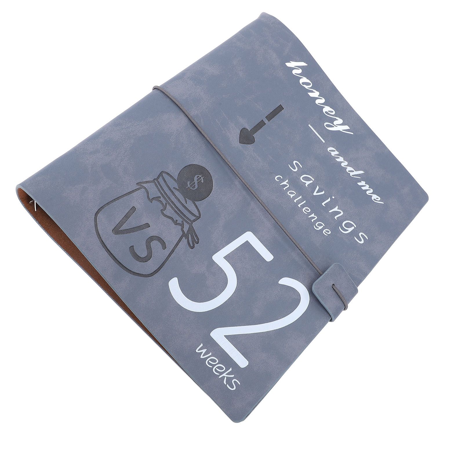 52 Week Money Saving Challenge Book Leather PP Film Reusable Budget Challenge view 12