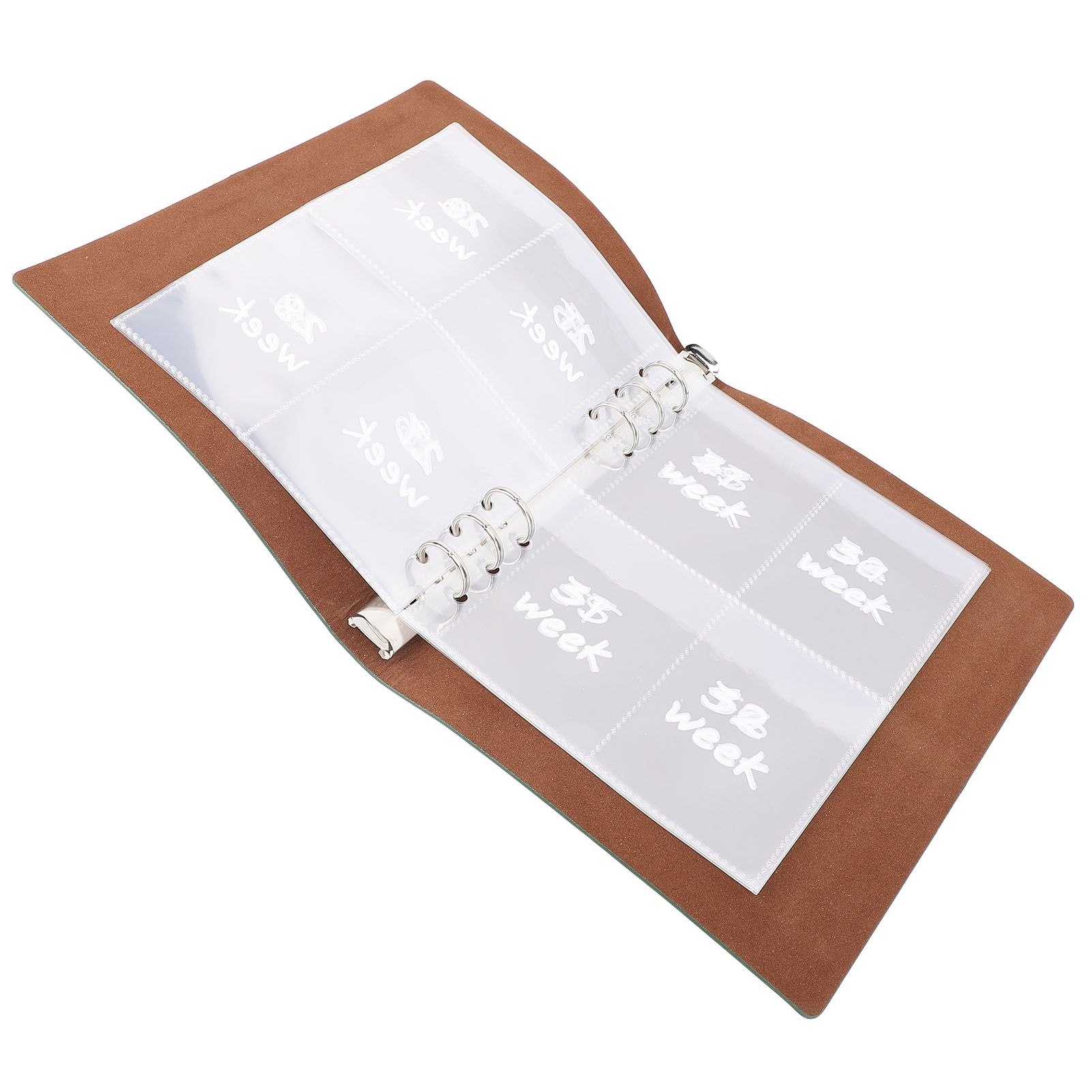 52 Week Money Saving Challenge Book Leather PP Film Reusable Budget Challenge view 5