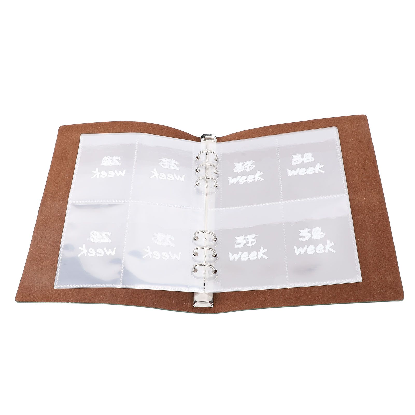52 Week Money Saving Challenge Book Leather PP Film Reusable Budget Challenge view 8