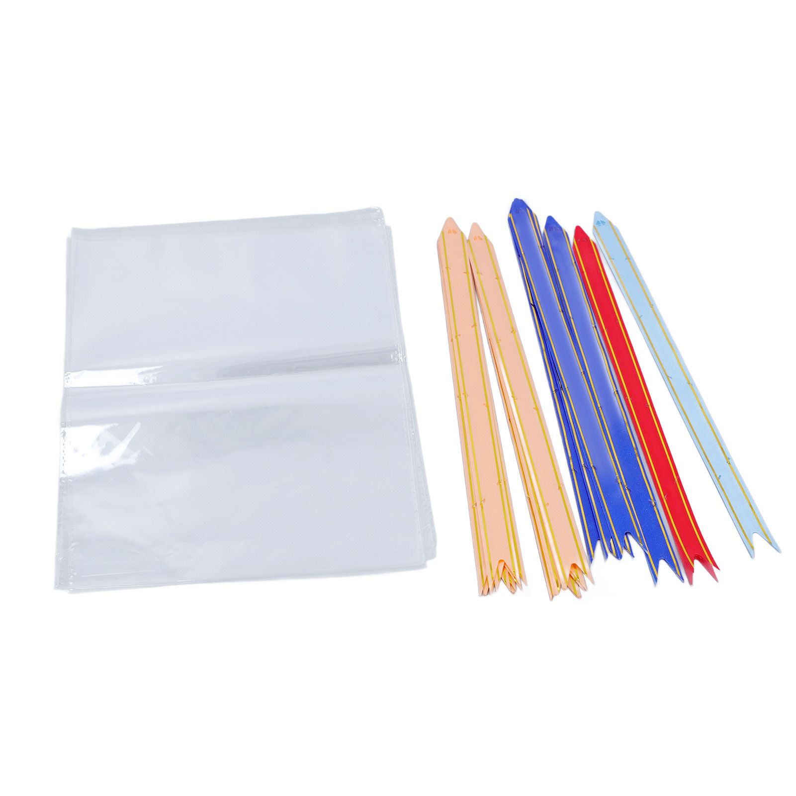 100Pcs Clear Gift Bags Bulk with Ribbon OPP for Favors Goodies Candy Cookies view 11