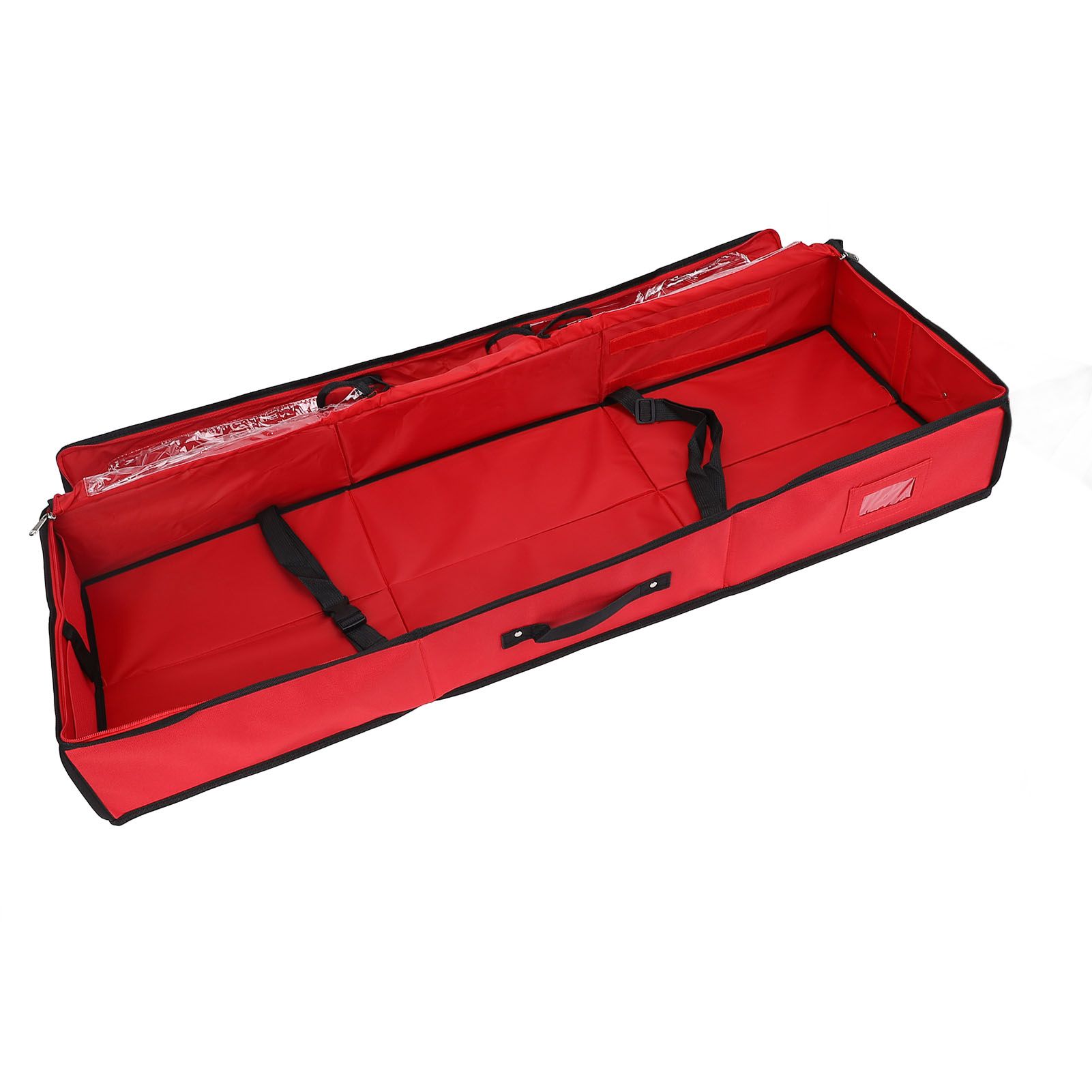 Wrapping Paper Storage Container 600D Oxford Fabric Waterproof Dustproof Red view 4